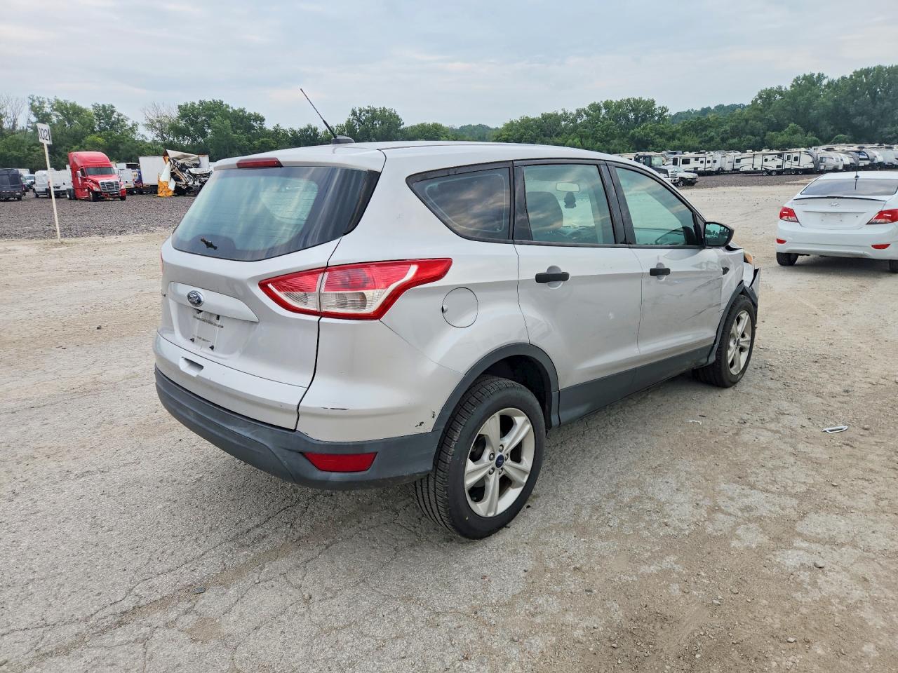 2014 Ford Escape S Silver vin: 1FMCU0F70EUE50569