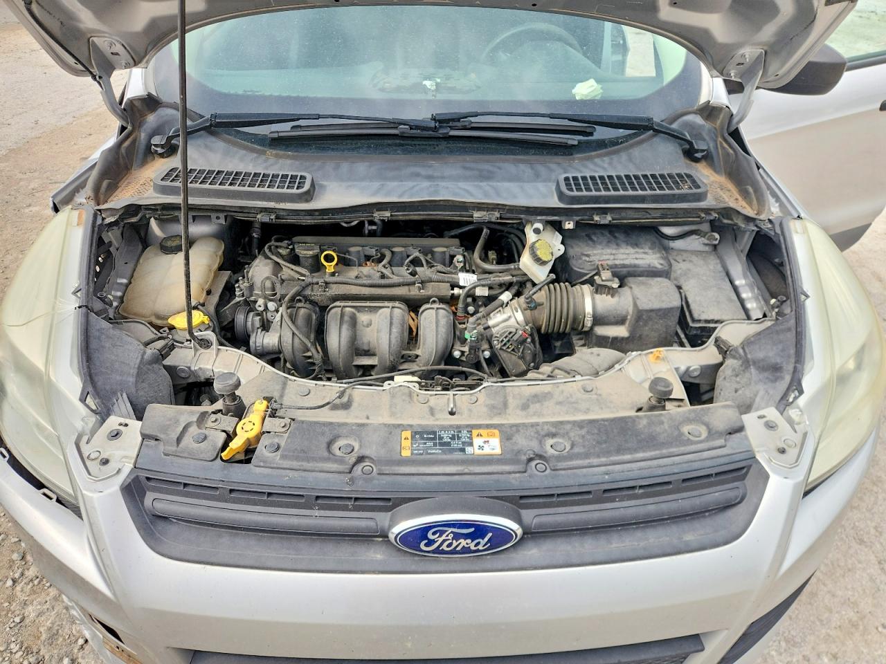 2014 Ford Escape S Silver vin: 1FMCU0F70EUE50569
