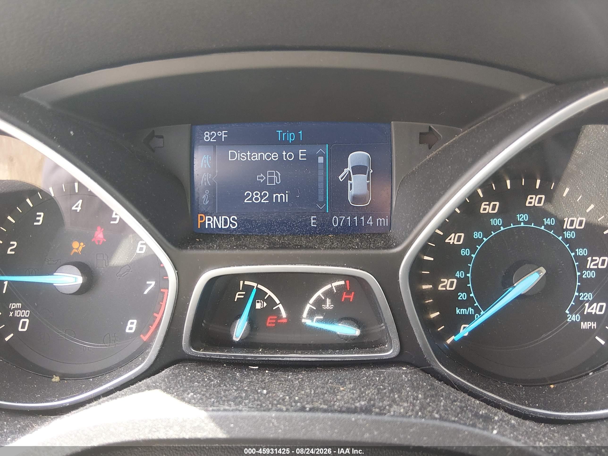 2015 Ford Escape S Gray vin: 1FMCU0F70FUA15987