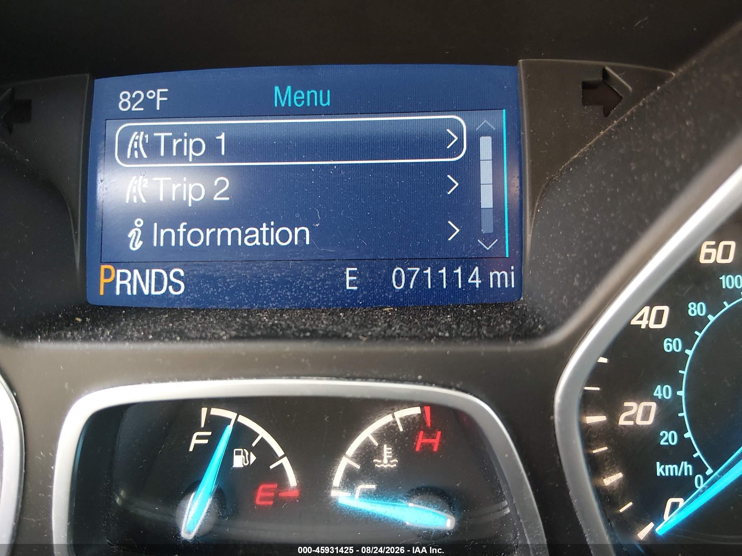 2015 Ford Escape S Gray vin: 1FMCU0F70FUA15987