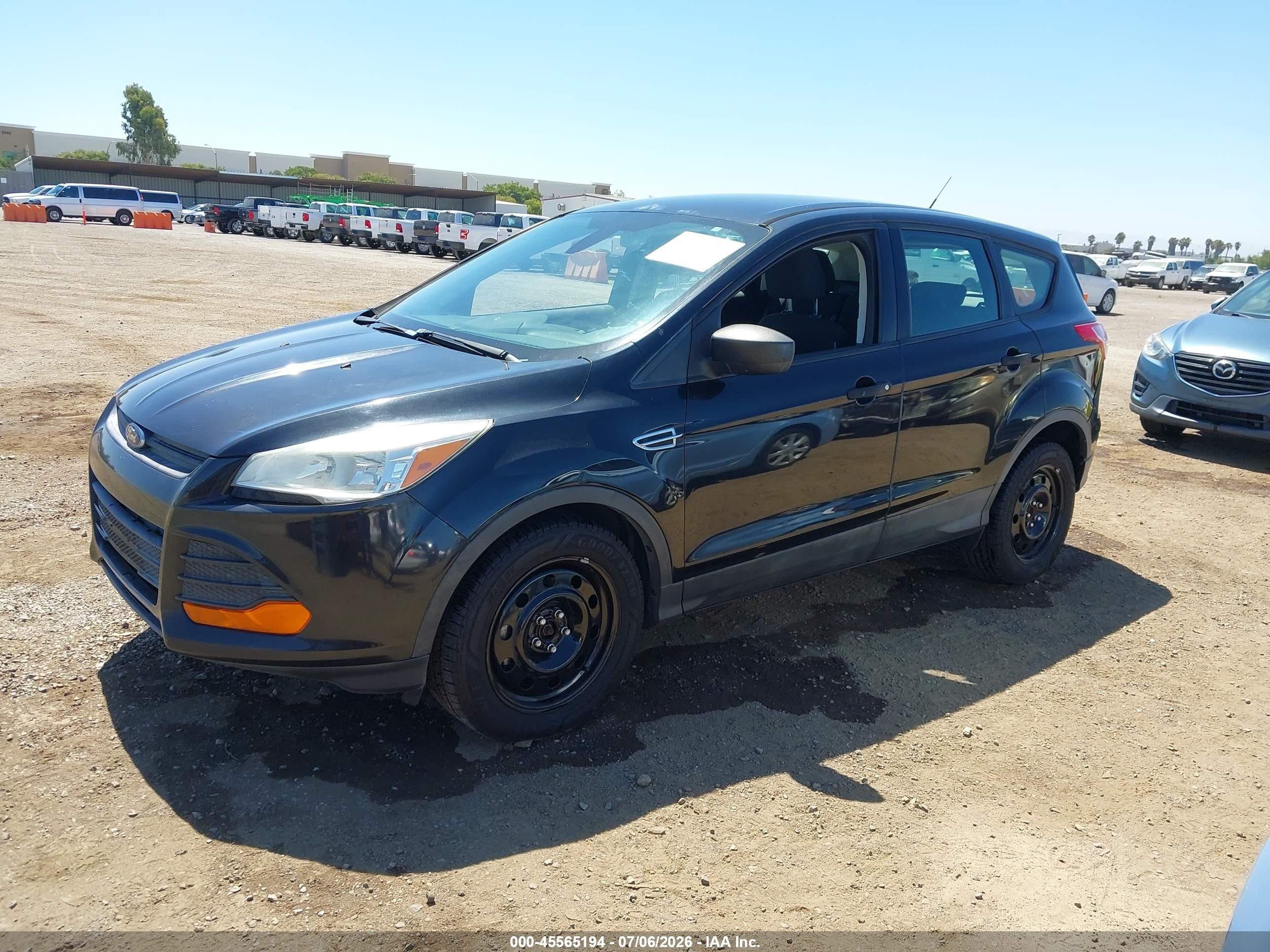 2015 Ford Escape S Black vin: 1FMCU0F70FUB19749