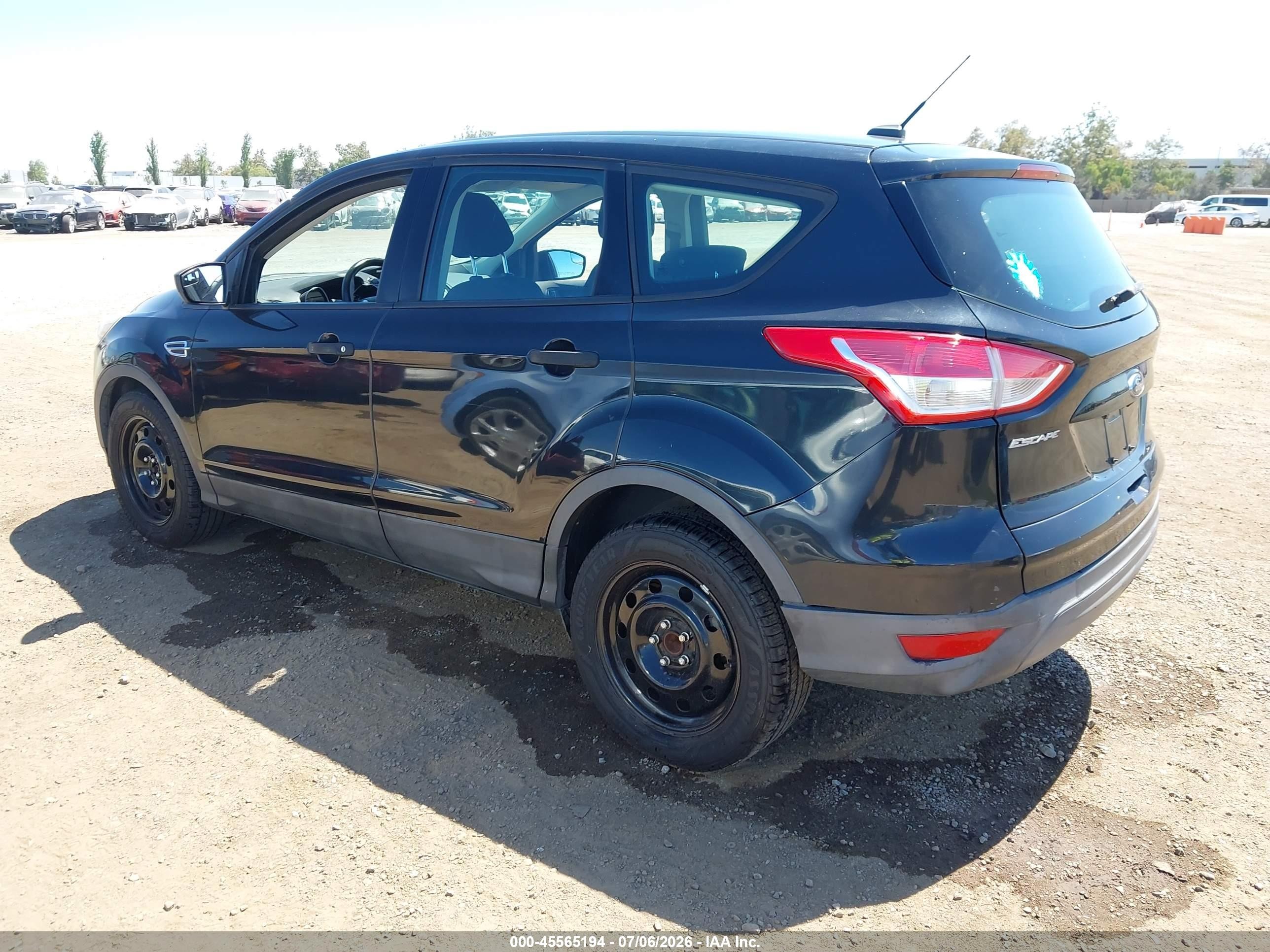 2015 Ford Escape S Black vin: 1FMCU0F70FUB19749