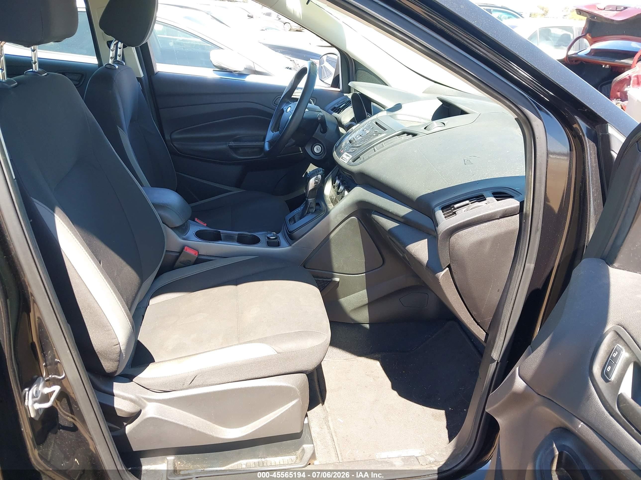 2015 Ford Escape S Black vin: 1FMCU0F70FUB19749