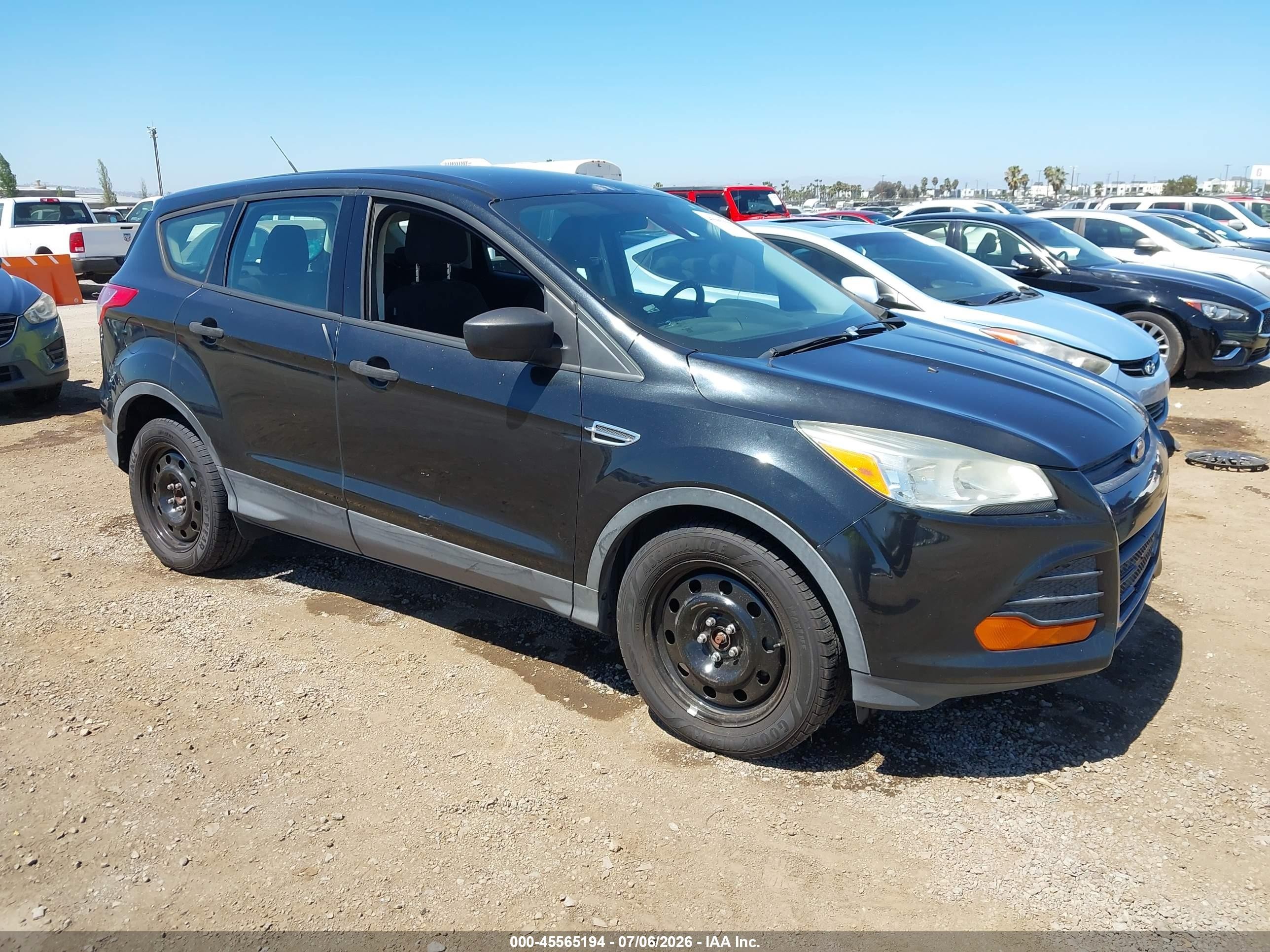2015 Ford Escape S Black vin: 1FMCU0F70FUB19749