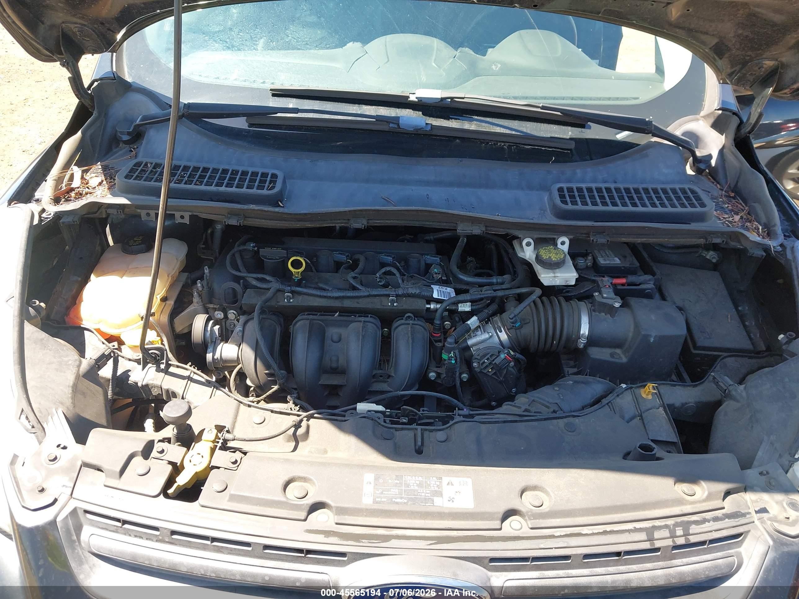 2015 Ford Escape S Black vin: 1FMCU0F70FUB19749