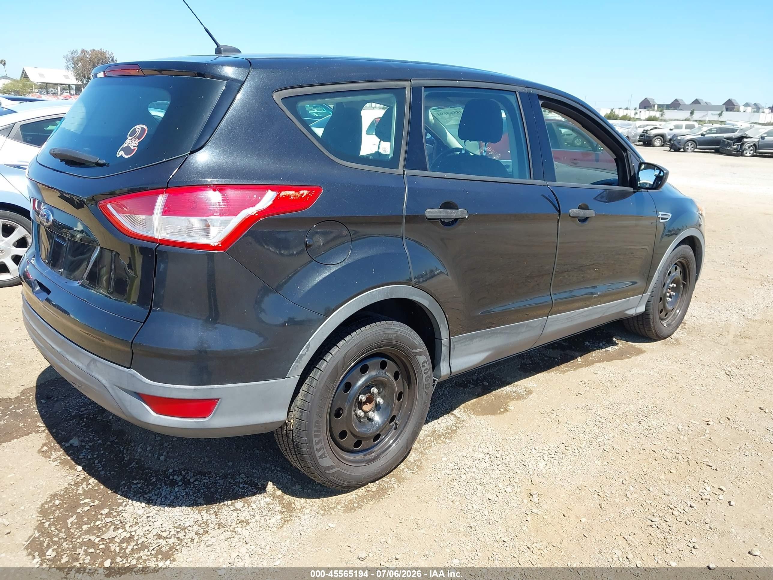 2015 Ford Escape S Black vin: 1FMCU0F70FUB19749