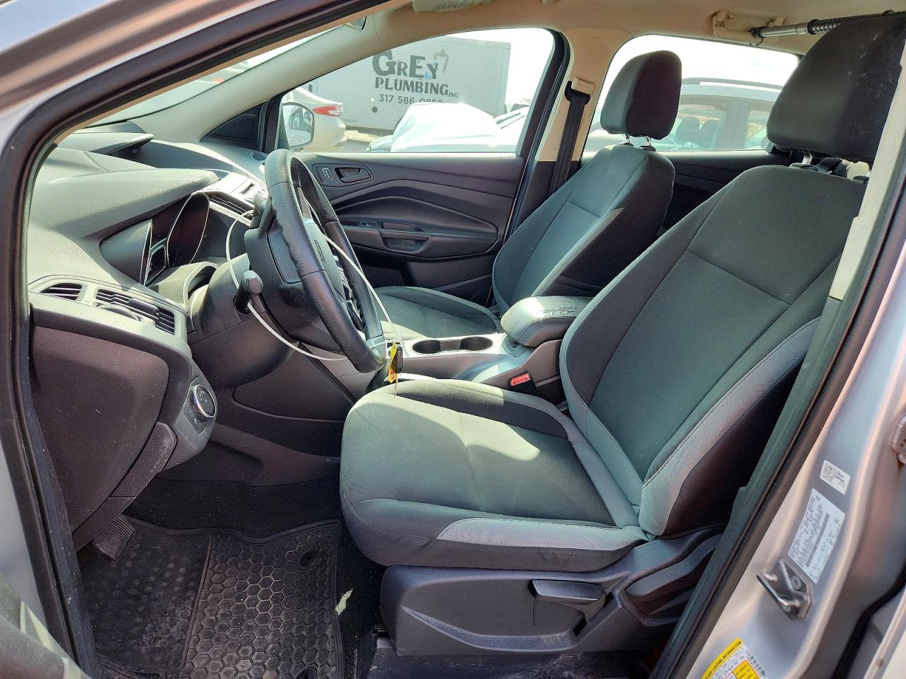 2015 Ford Escape S Silver vin: 1FMCU0F70FUB26507