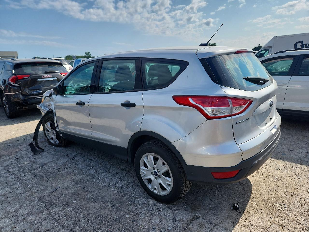 2015 Ford Escape S Silver vin: 1FMCU0F70FUB26507