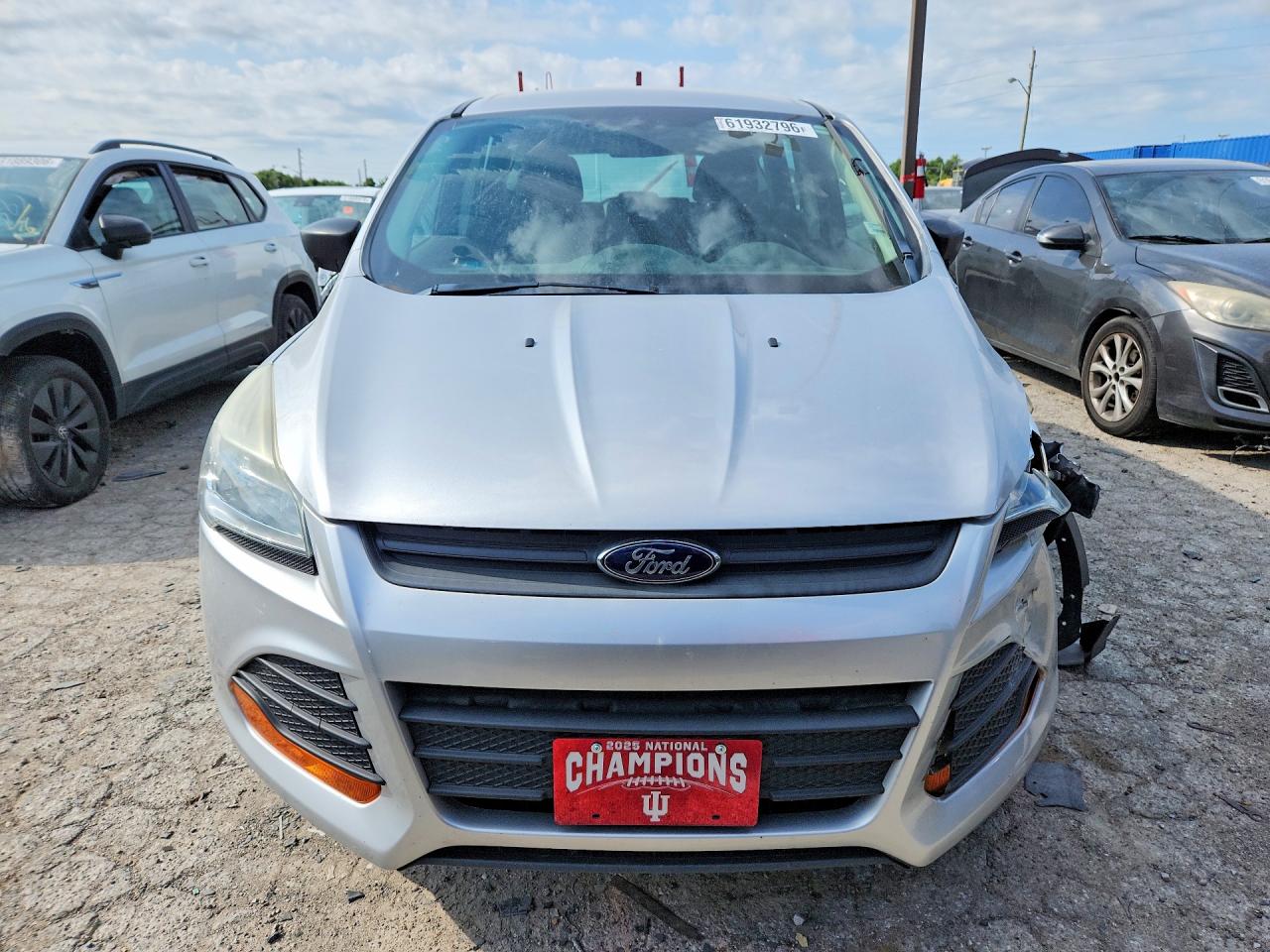 2015 Ford Escape S Silver vin: 1FMCU0F70FUB26507