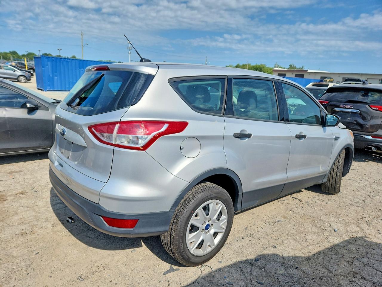 2015 Ford Escape S Silver vin: 1FMCU0F70FUB26507