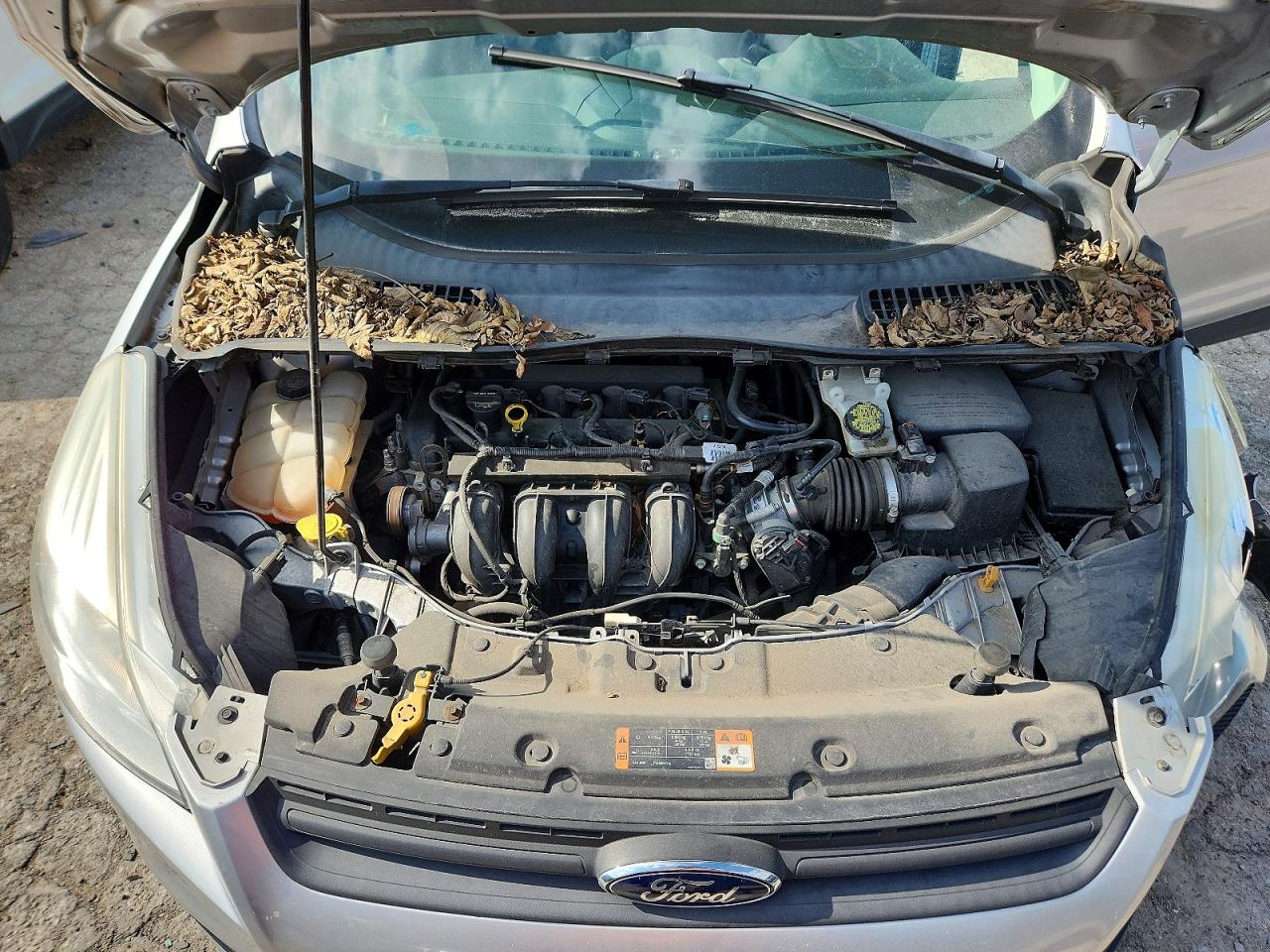 2015 Ford Escape S Silver vin: 1FMCU0F70FUB26507