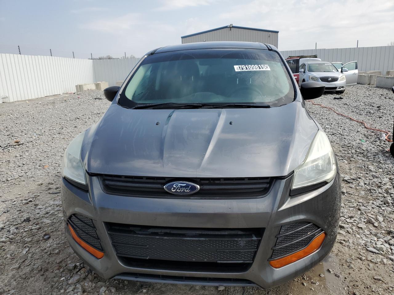 2015 Ford Escape S Gray vin: 1FMCU0F70FUC32116 Damage: Left Head Lamp, Faded, Acceptable