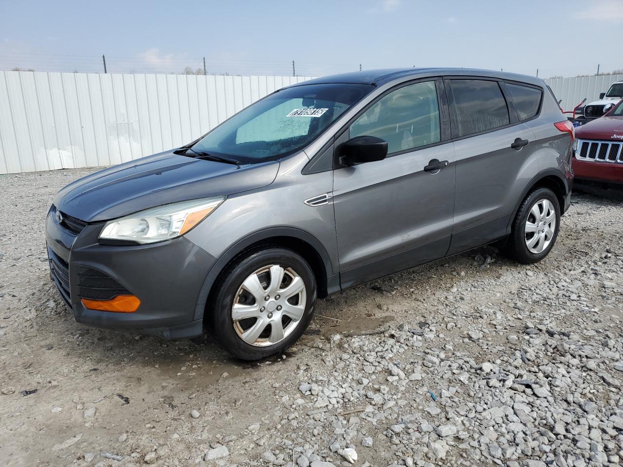 2015 Ford Escape S Gray vin: 1FMCU0F70FUC32116 Damage: Front Bumper, Mismatched, Unacceptable