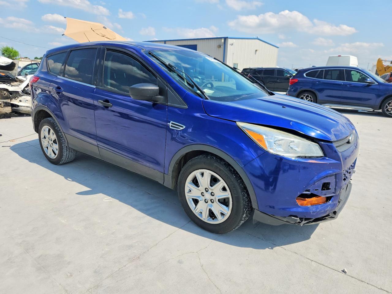 2015 Ford Escape S Blue vin: 1FMCU0F70FUC79095