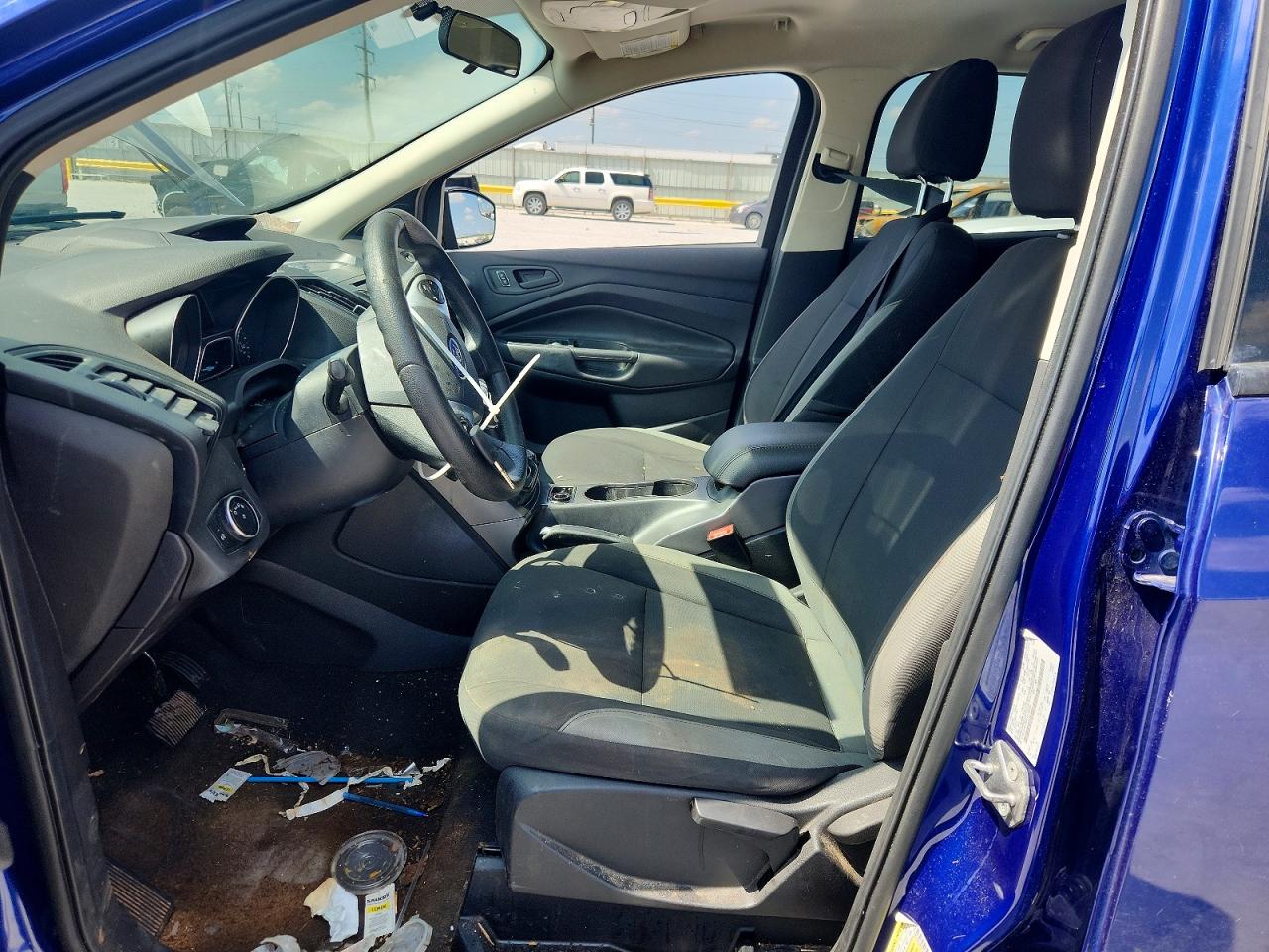 2015 Ford Escape S Blue vin: 1FMCU0F70FUC79095