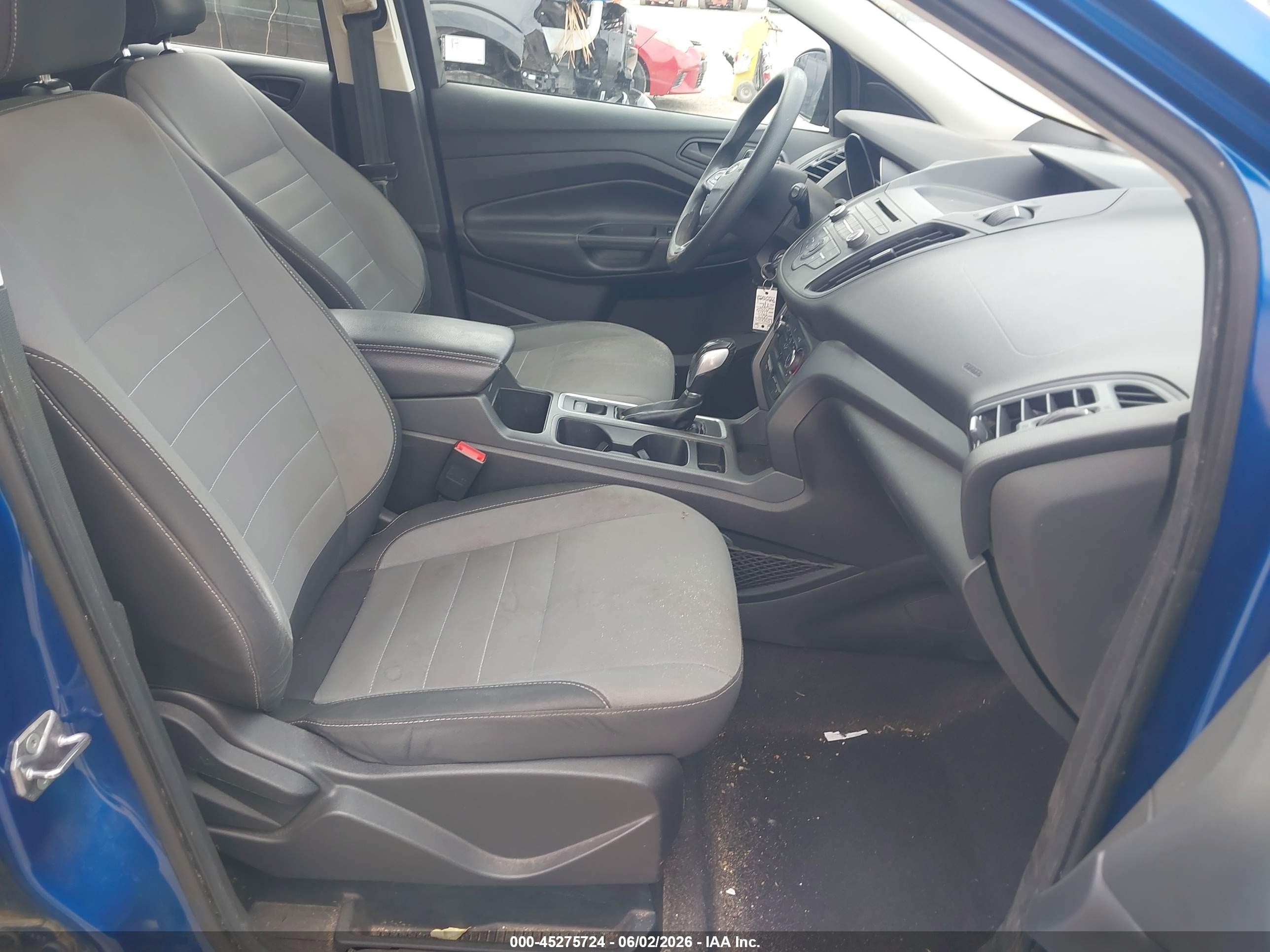2017 Ford Escape S Blue vin: 1FMCU0F70HUA09898