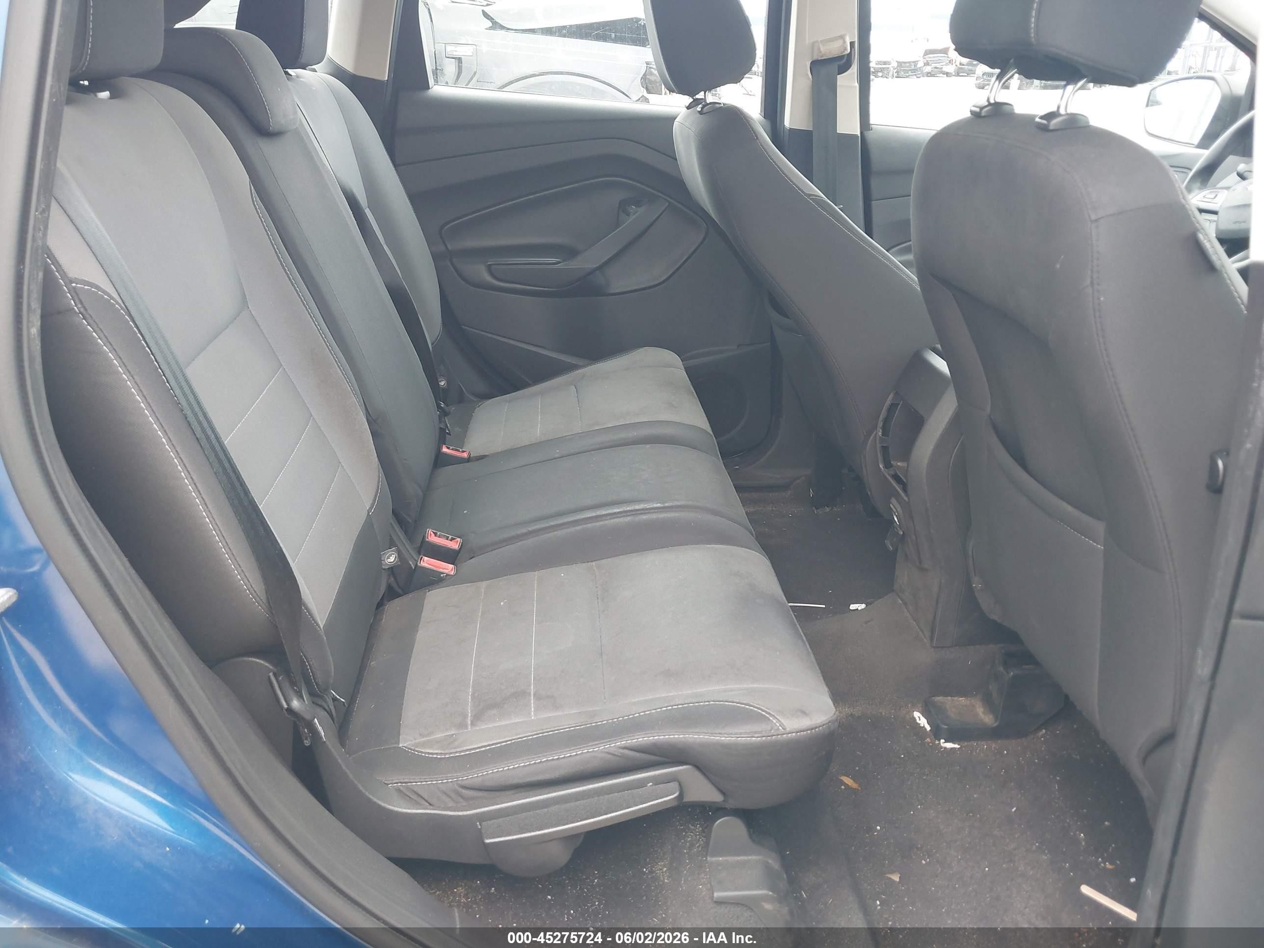 2017 Ford Escape S Blue vin: 1FMCU0F70HUA09898