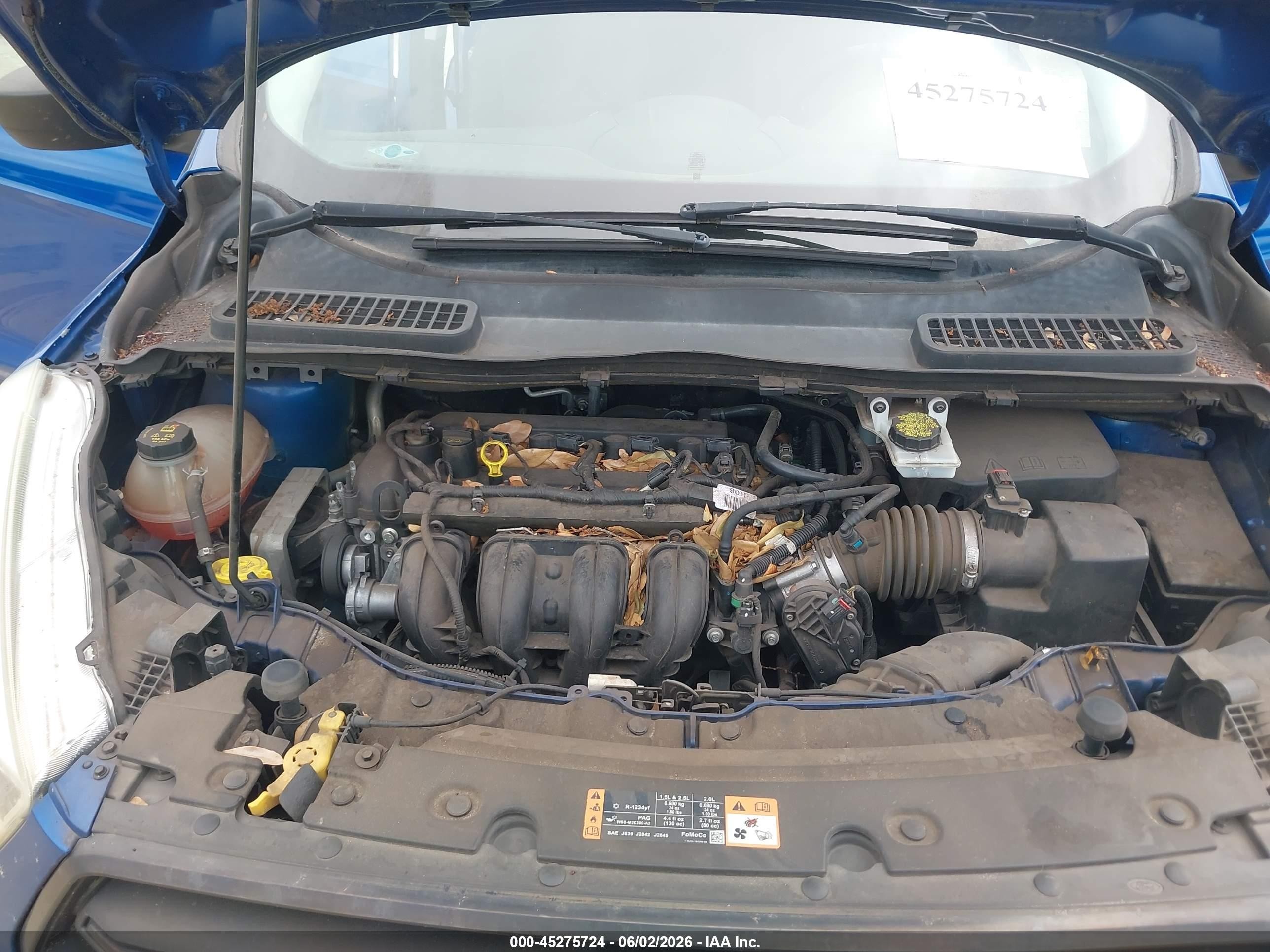 2017 Ford Escape S Blue vin: 1FMCU0F70HUA09898