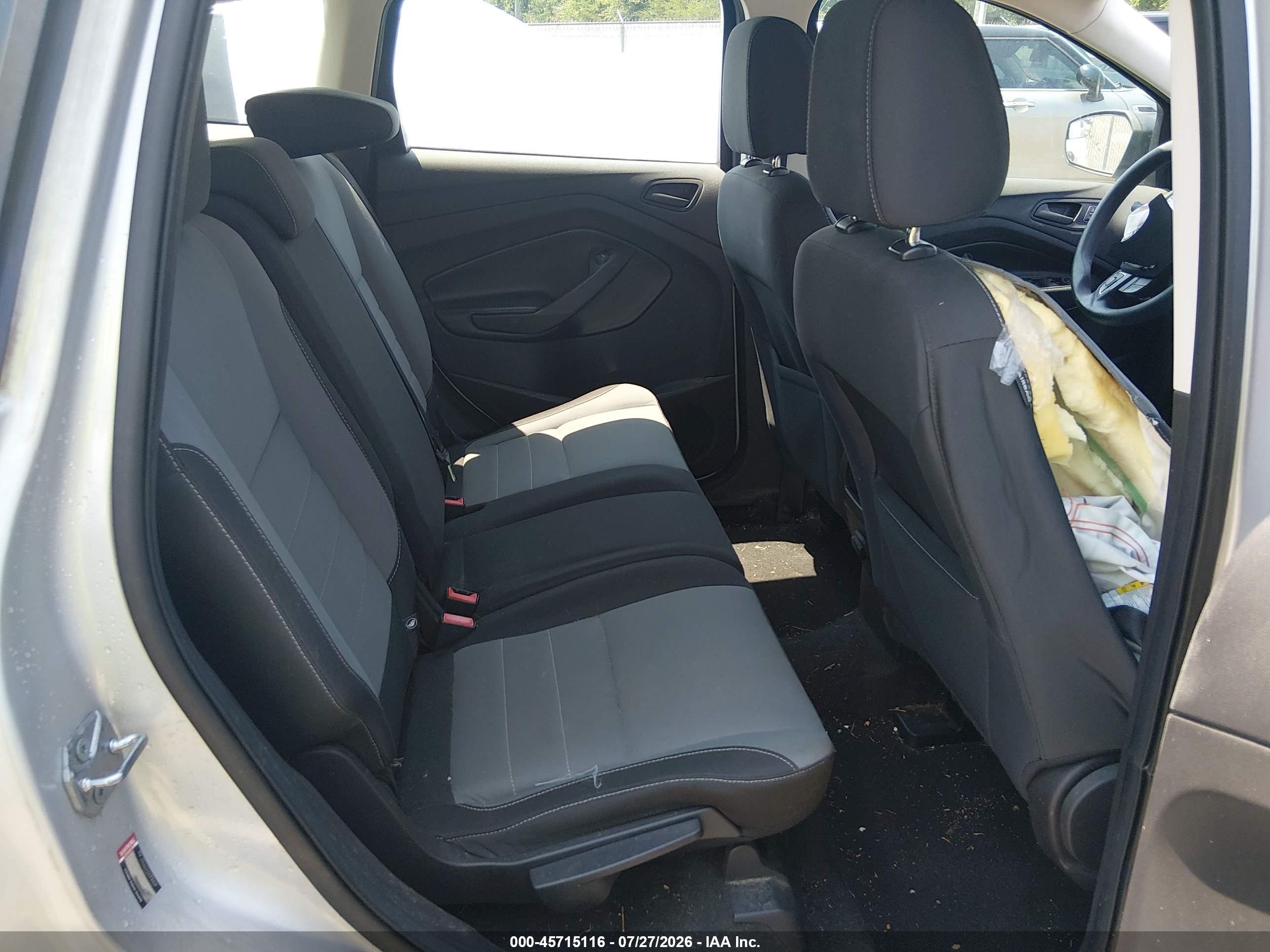 2017 Ford Escape S Silver vin: 1FMCU0F70HUD81421