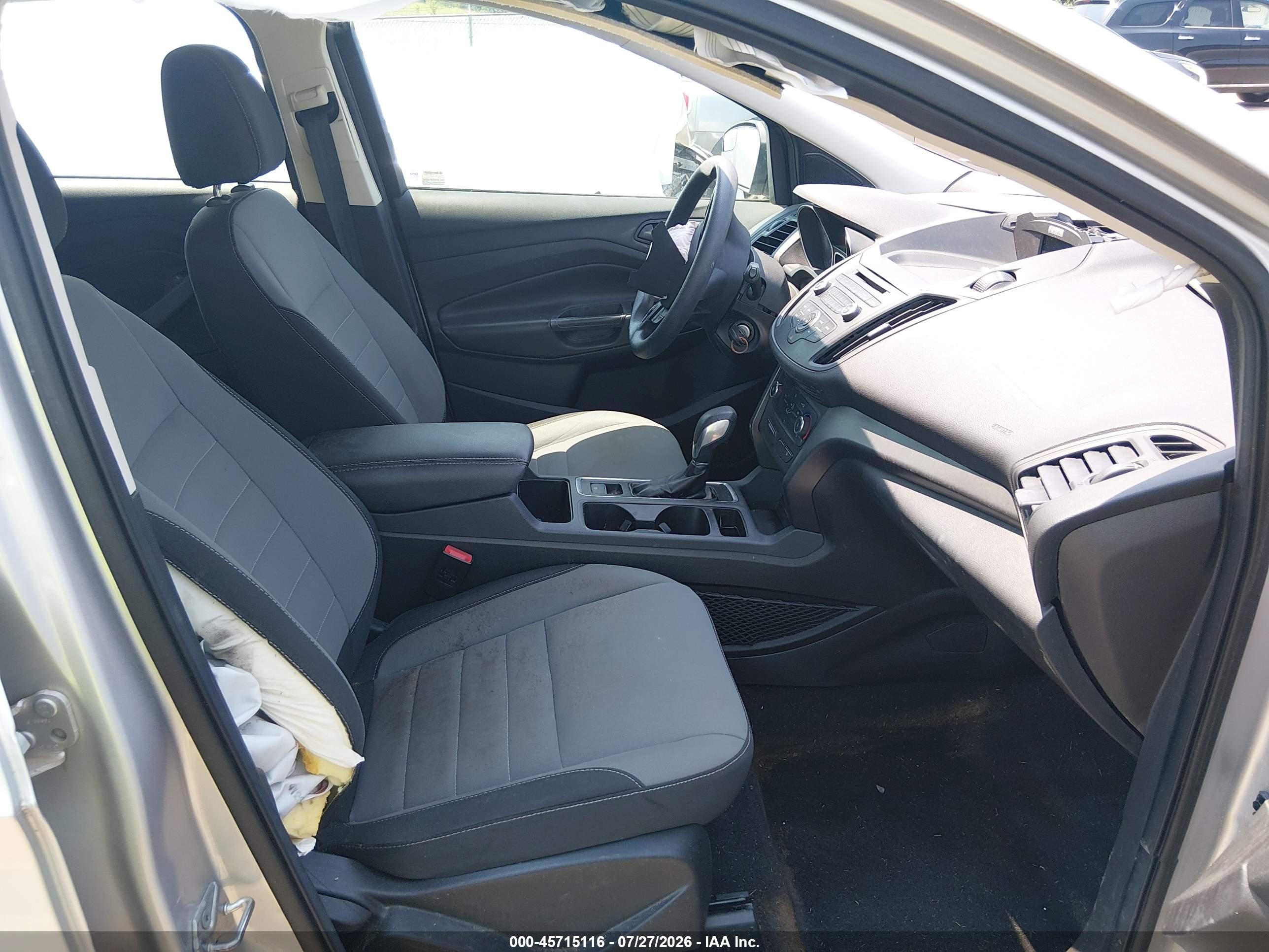 2017 Ford Escape S Silver vin: 1FMCU0F70HUD81421