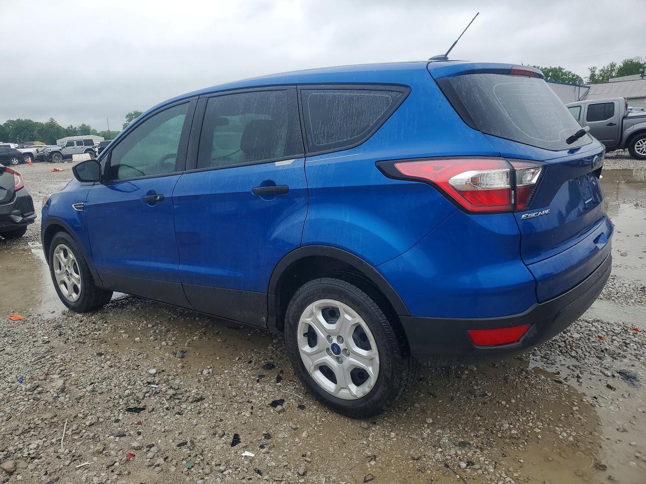 2017 Ford Escape S Blue vin: 1FMCU0F70HUE37079