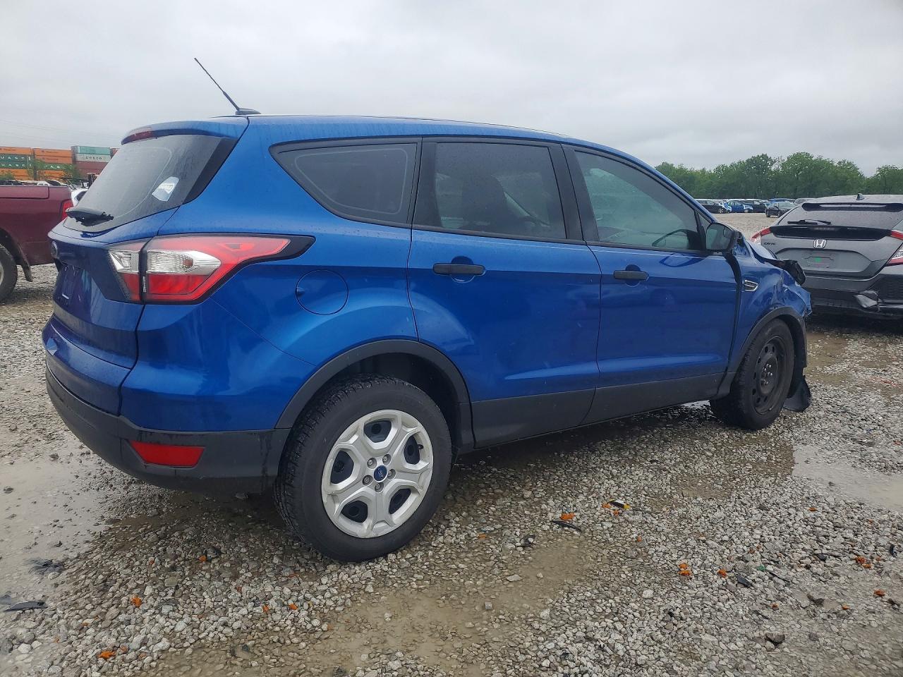 2017 Ford Escape S Blue vin: 1FMCU0F70HUE37079