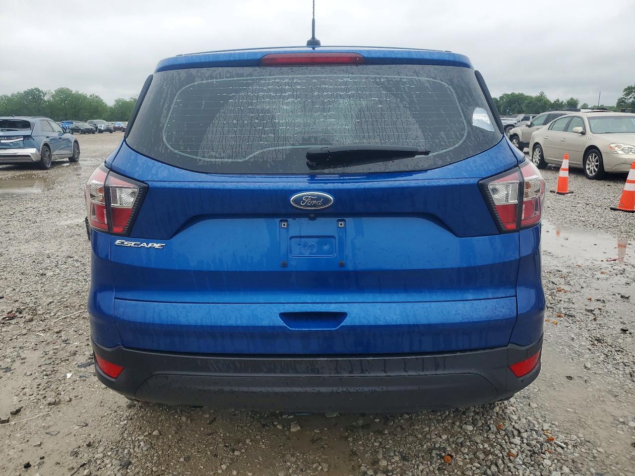 2017 Ford Escape S Blue vin: 1FMCU0F70HUE37079