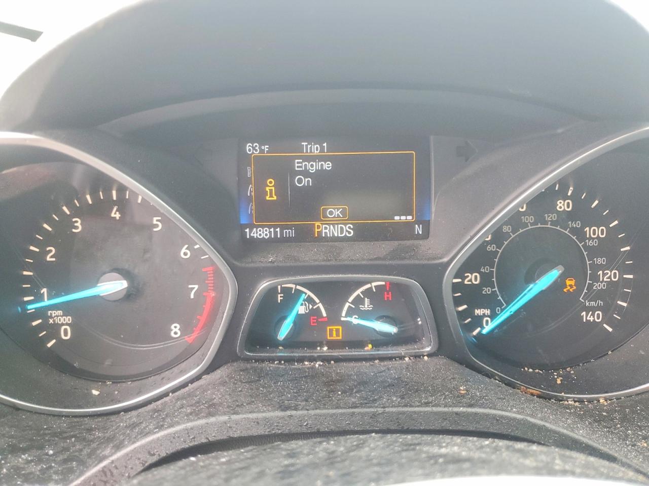 2017 Ford Escape S Blue vin: 1FMCU0F70HUE37079