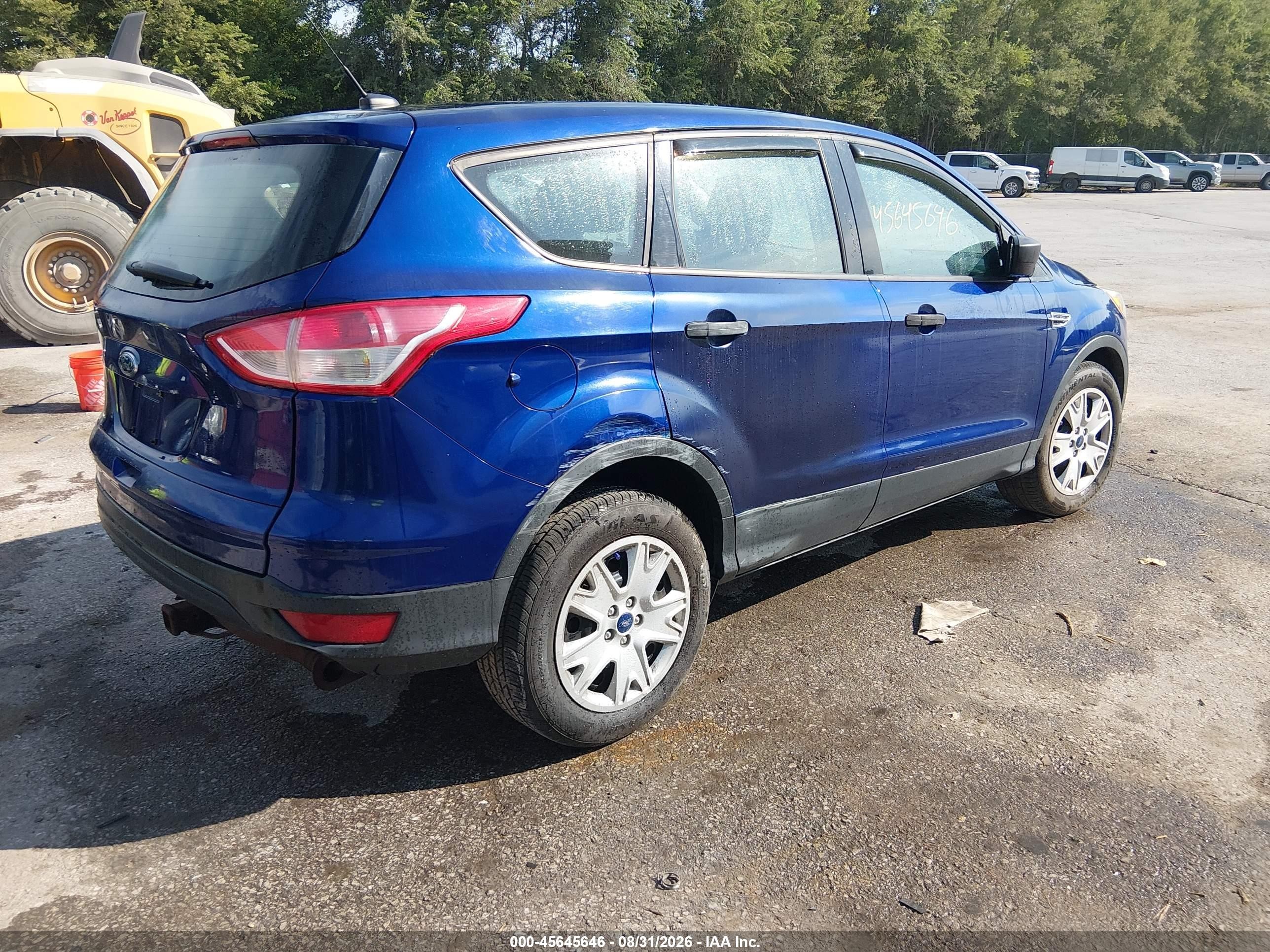 2013 Ford Escape S Blue vin: 1FMCU0F71DUA20175