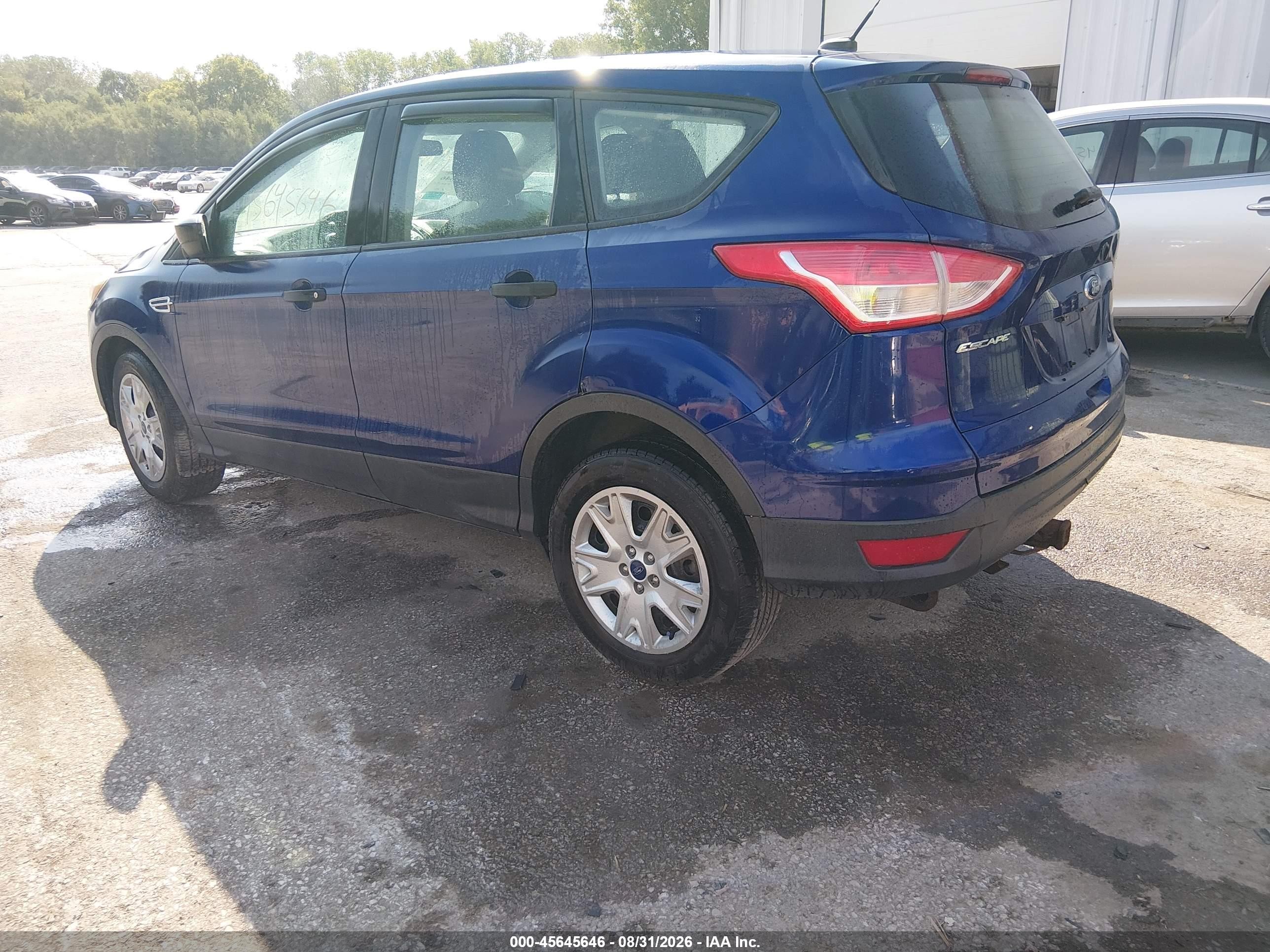 2013 Ford Escape S Blue vin: 1FMCU0F71DUA20175