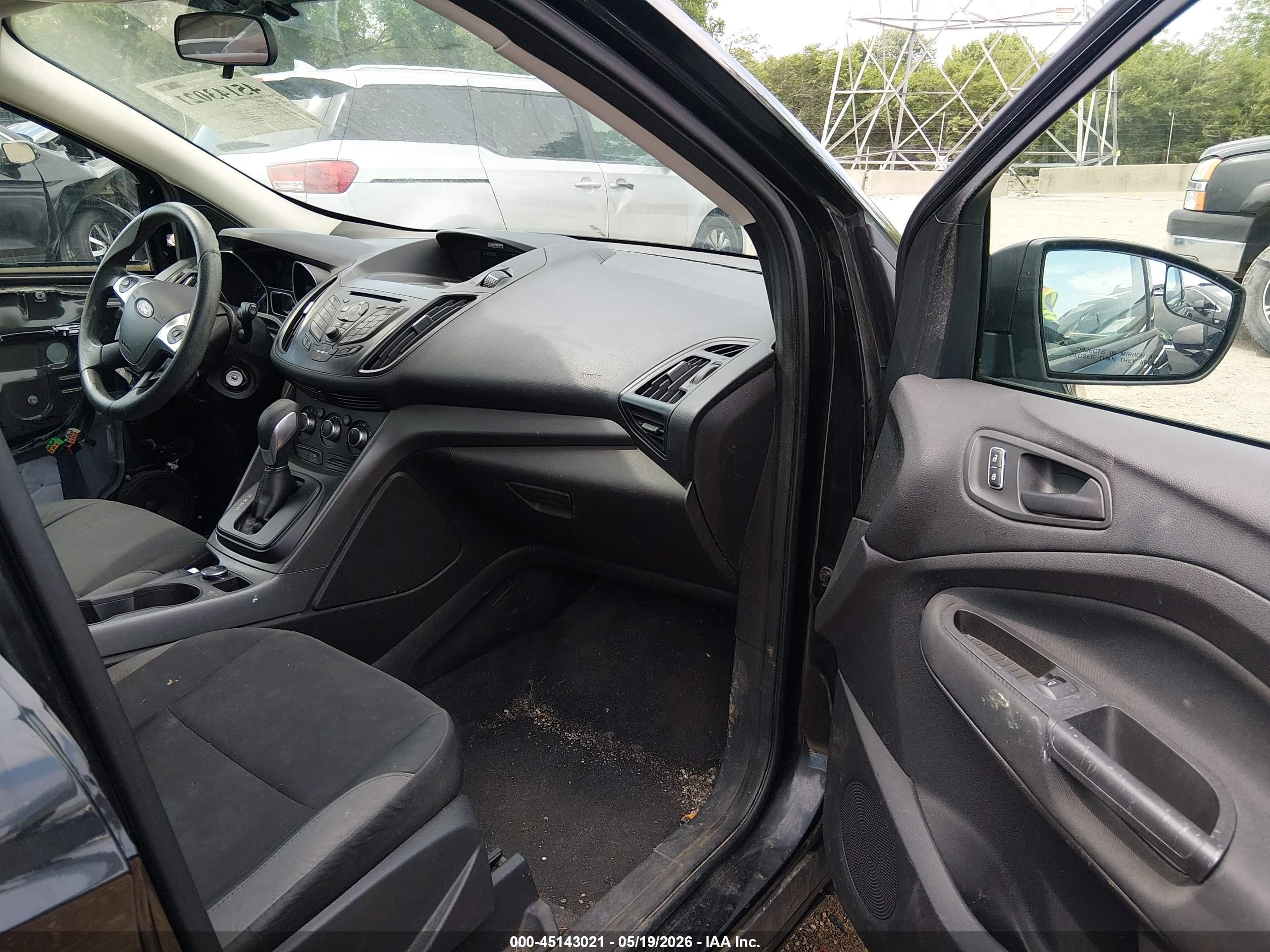 2013 Ford Escape S Black vin: 1FMCU0F71DUA77217