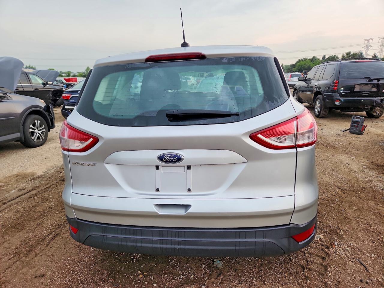 2013 Ford Escape S Silver vin: 1FMCU0F71DUB44253