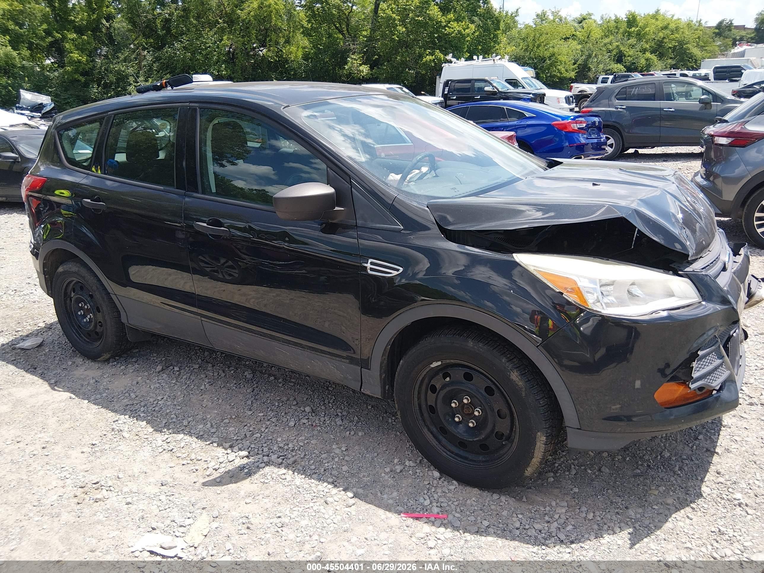 2013 Ford Escape S Black vin: 1FMCU0F71DUB60128