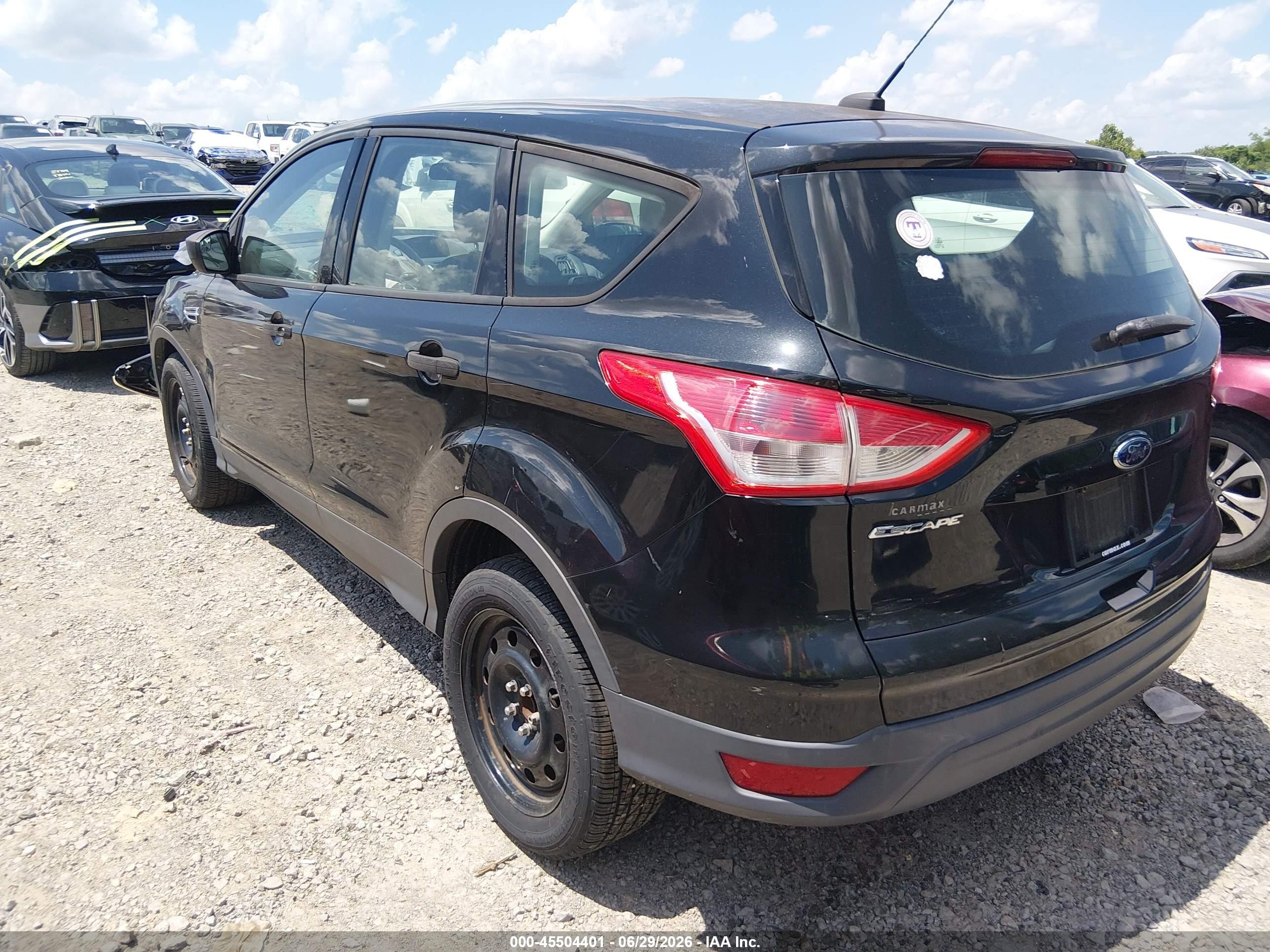 2013 Ford Escape S Black vin: 1FMCU0F71DUB60128