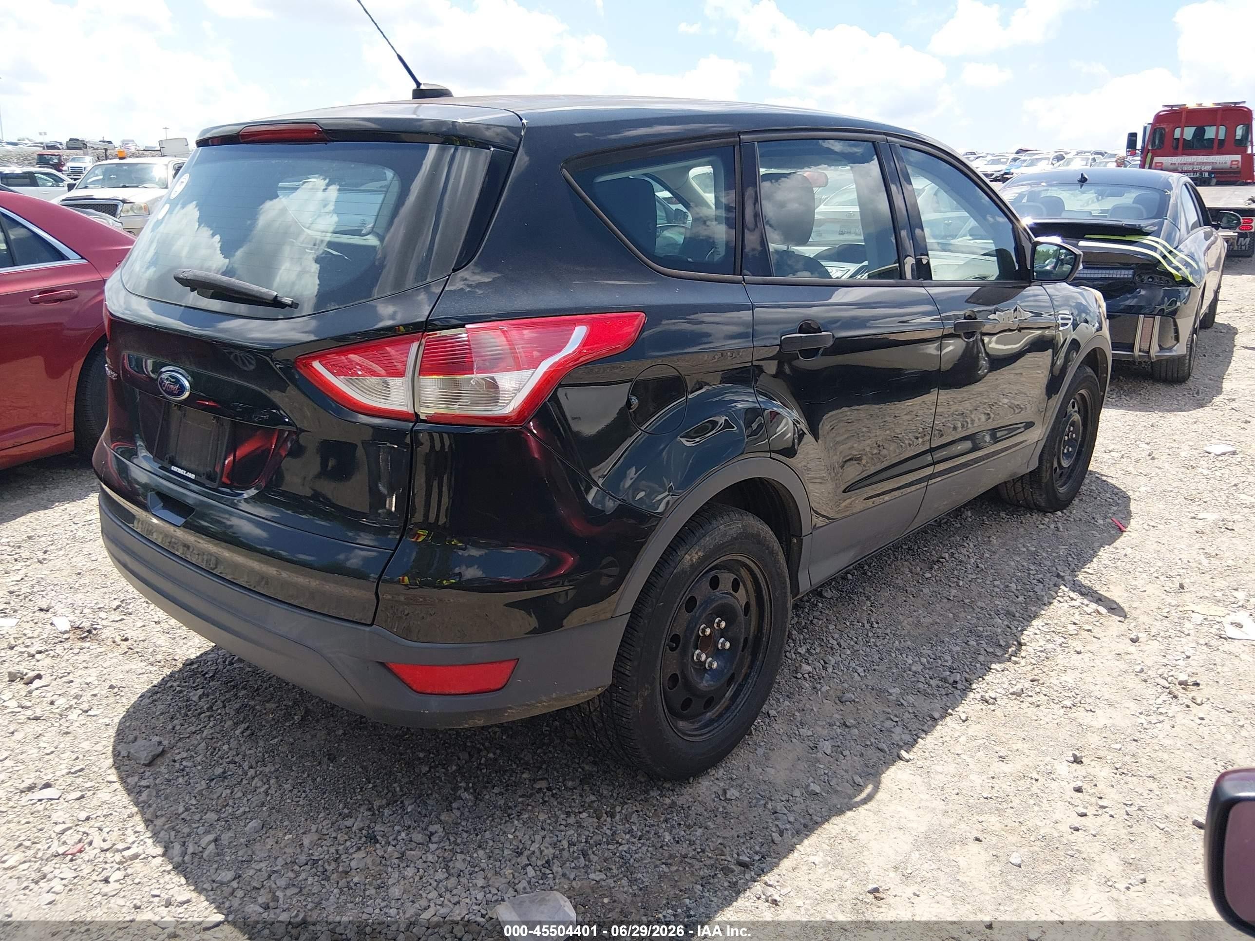 2013 Ford Escape S Black vin: 1FMCU0F71DUB60128