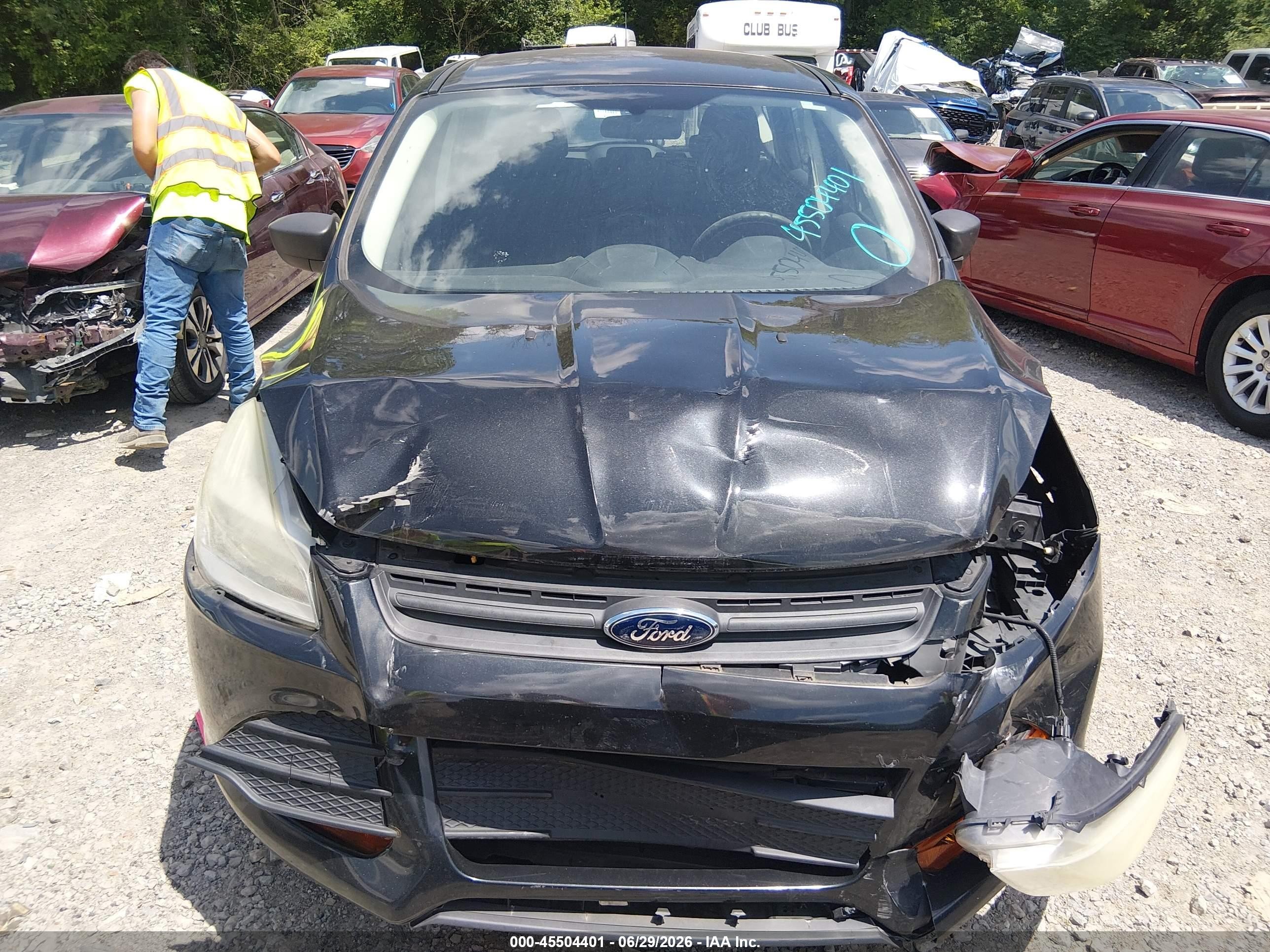 2013 Ford Escape S Black vin: 1FMCU0F71DUB60128