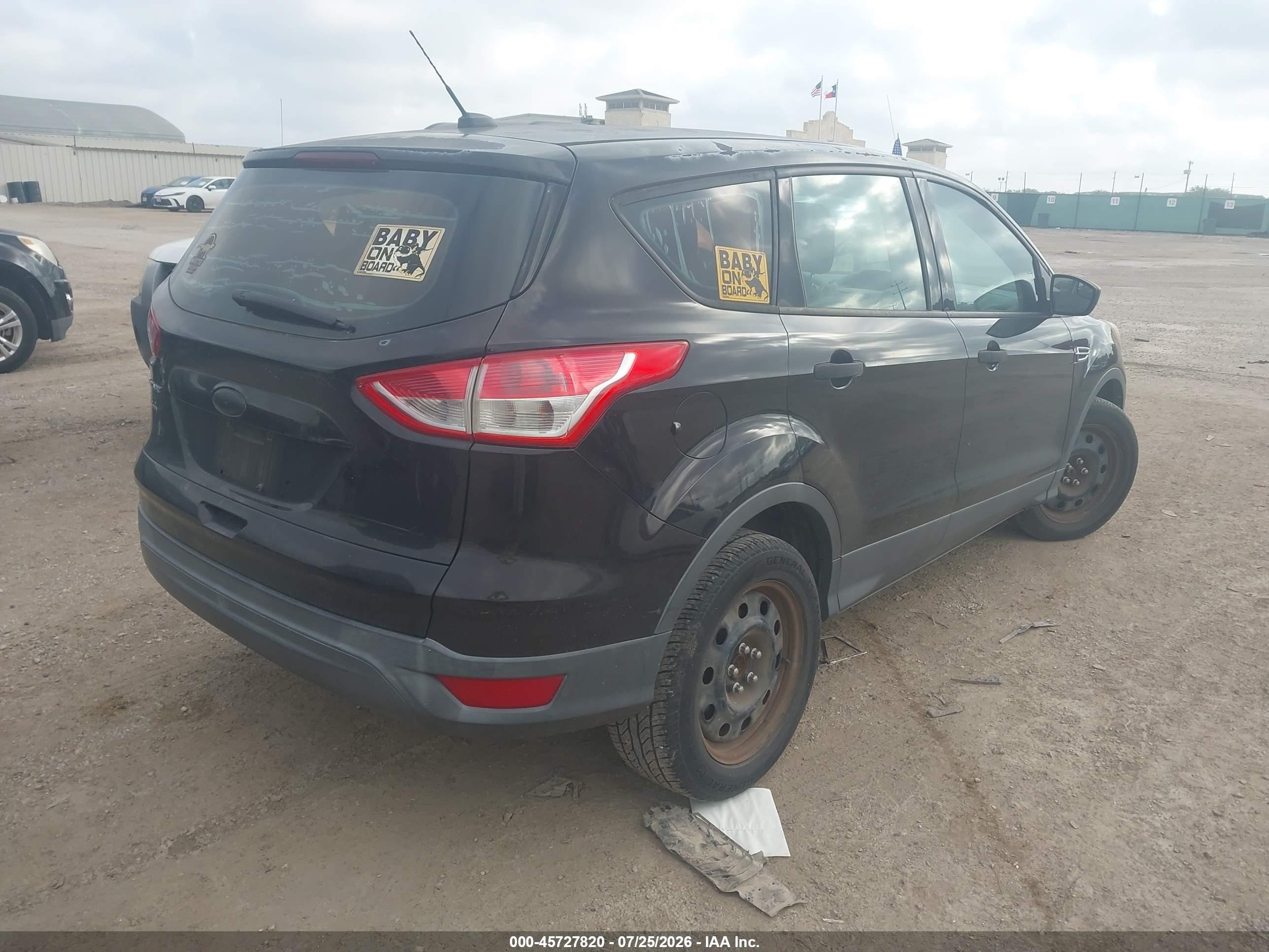 2013 Ford Escape S Black vin: 1FMCU0F71DUC70094