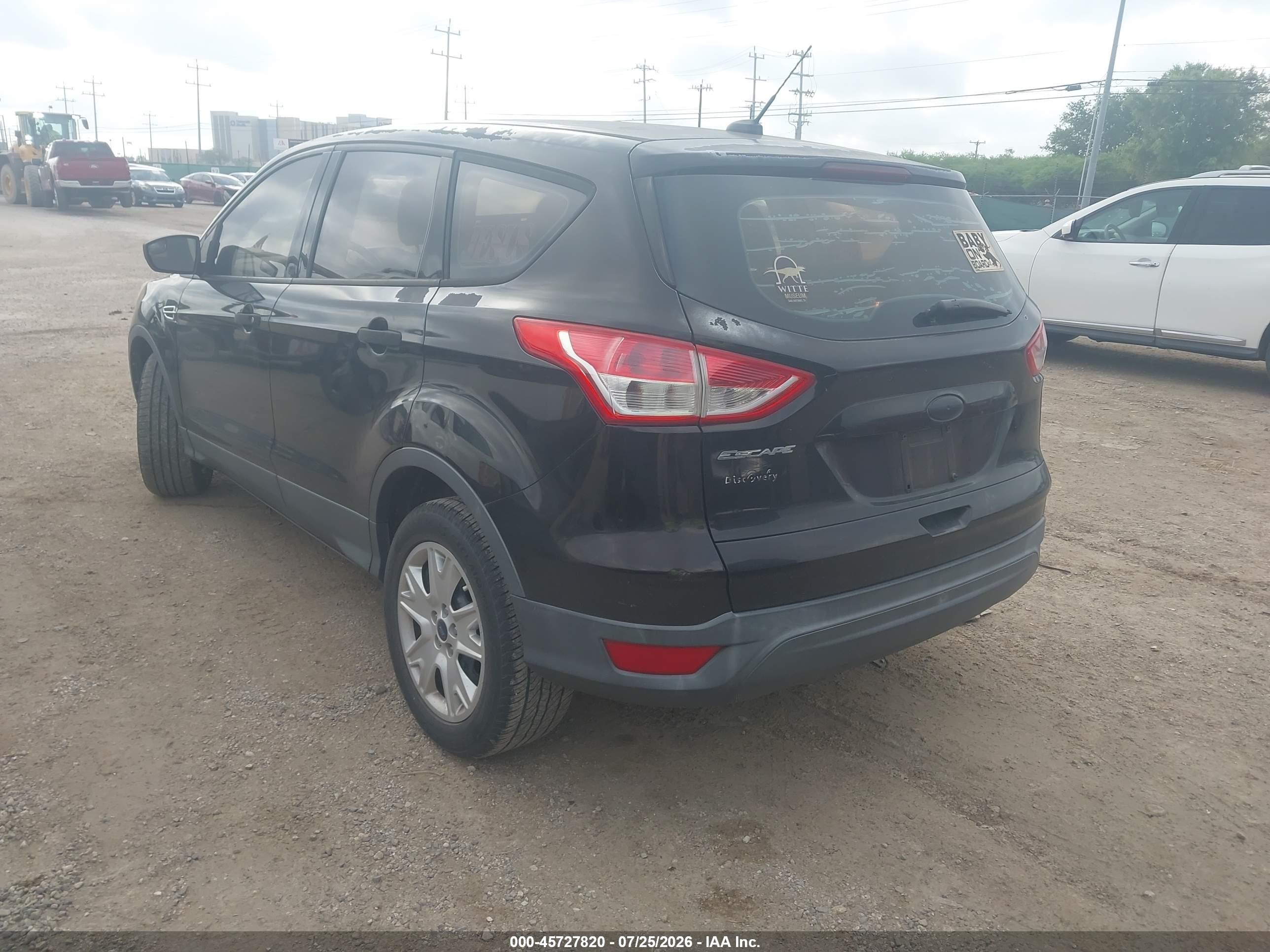 2013 Ford Escape S Black vin: 1FMCU0F71DUC70094