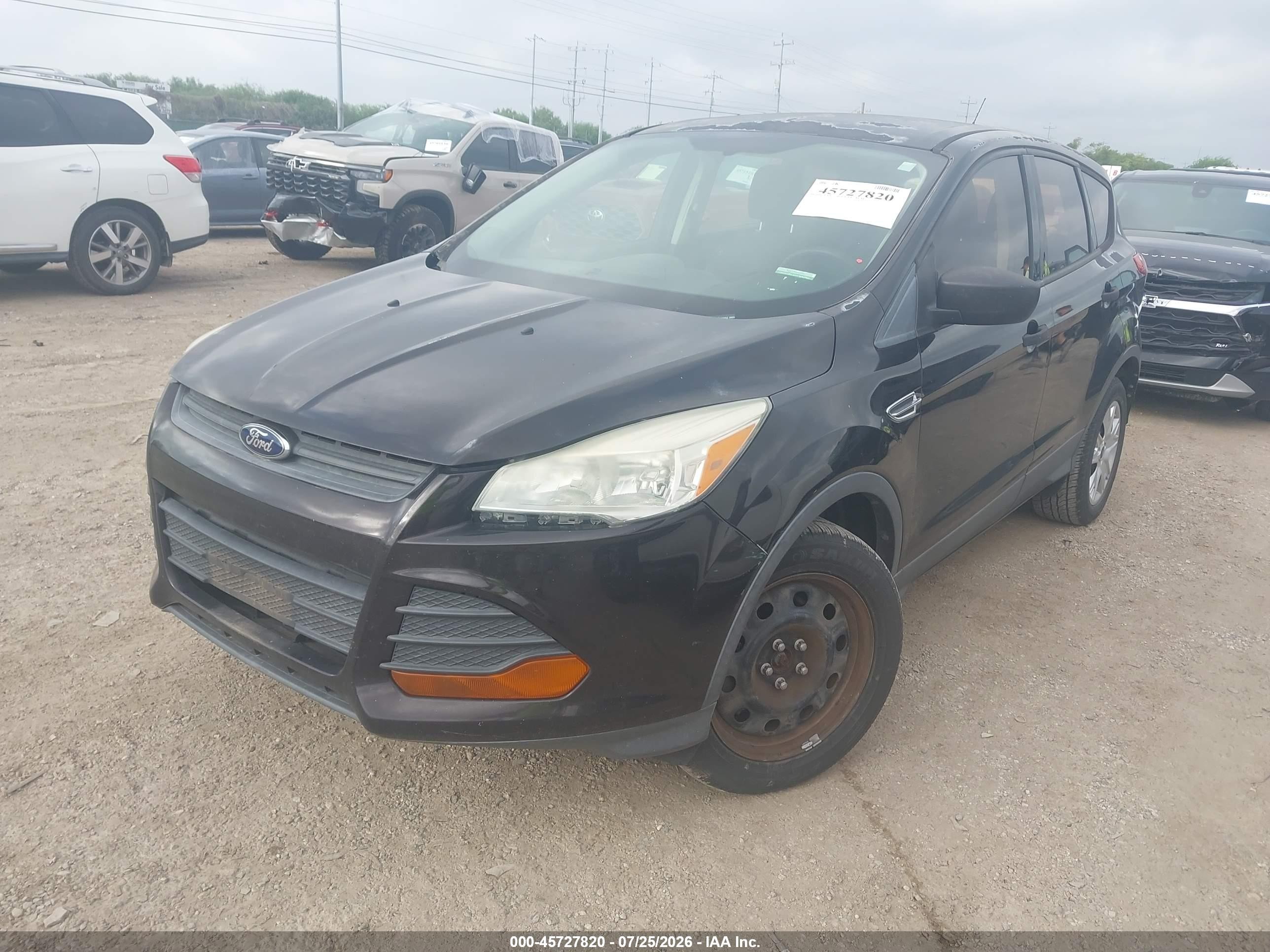 2013 Ford Escape S Black vin: 1FMCU0F71DUC70094