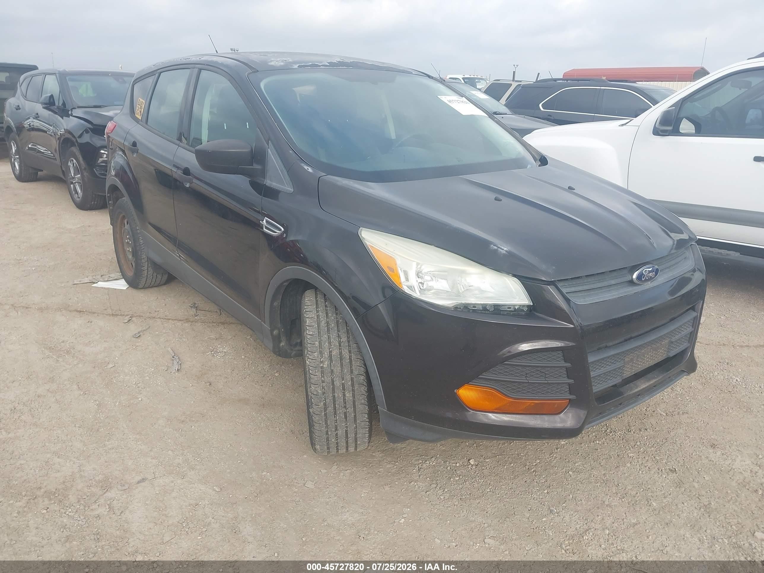 2013 Ford Escape S Black vin: 1FMCU0F71DUC70094
