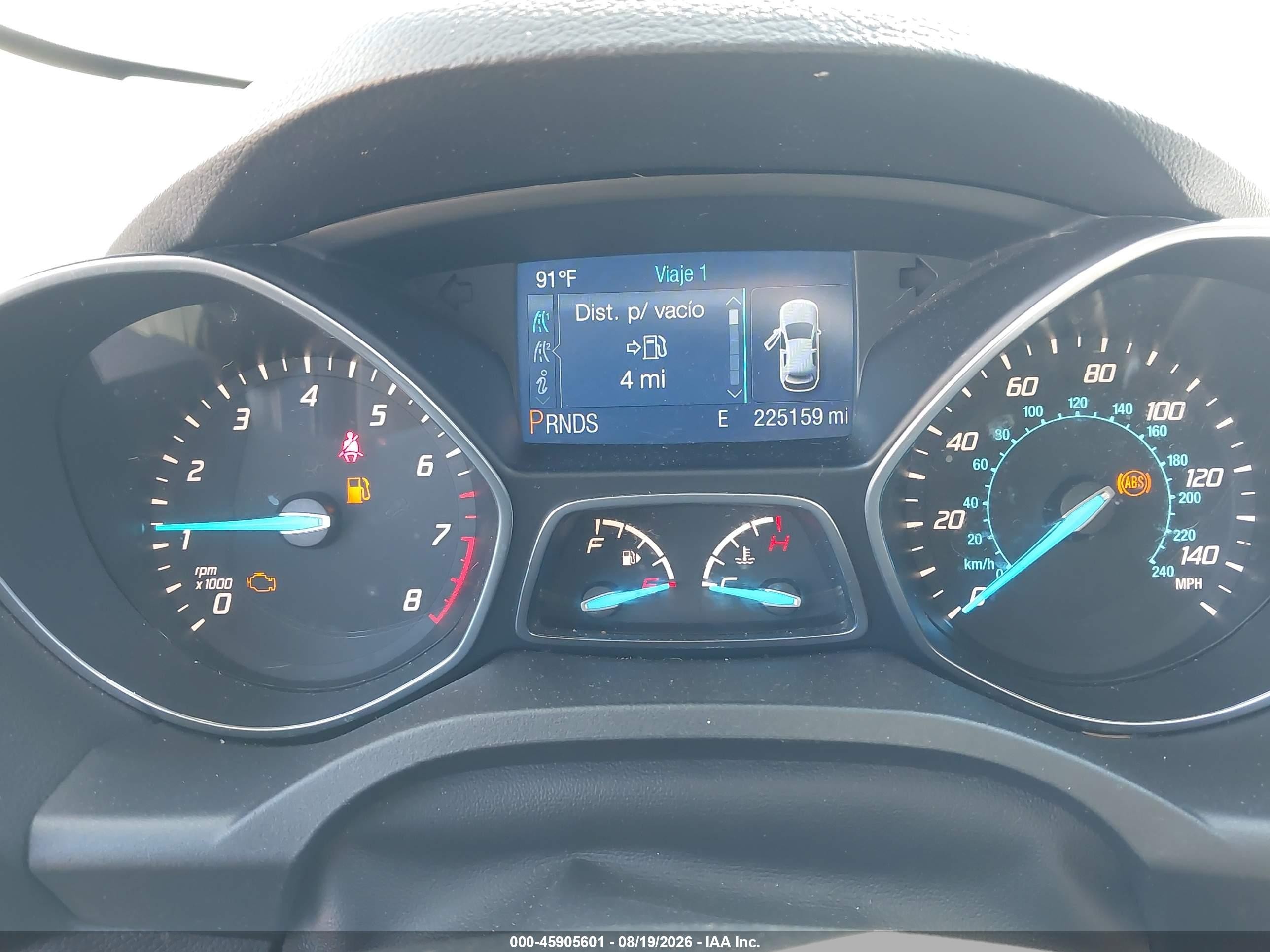 2014 Ford Escape S Черный vin: 1FMCU0F71EUA10103