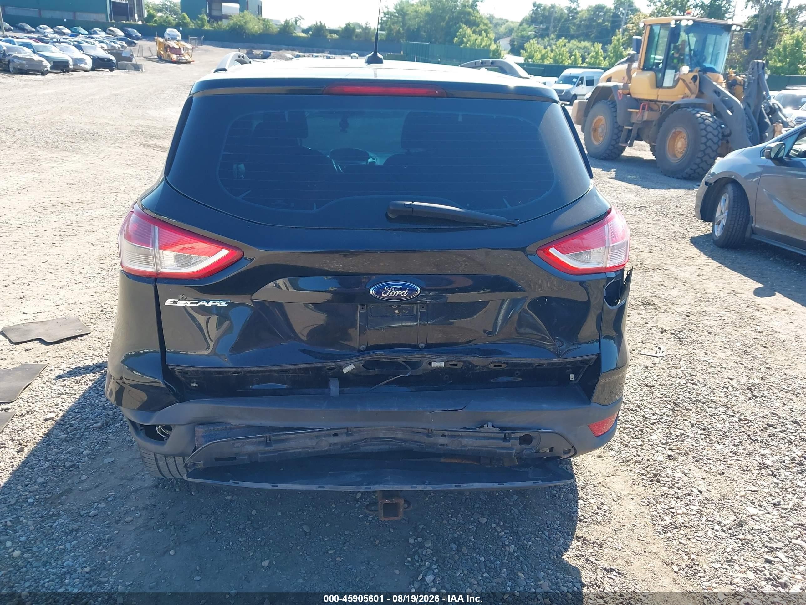 2014 Ford Escape S Черный vin: 1FMCU0F71EUA10103
