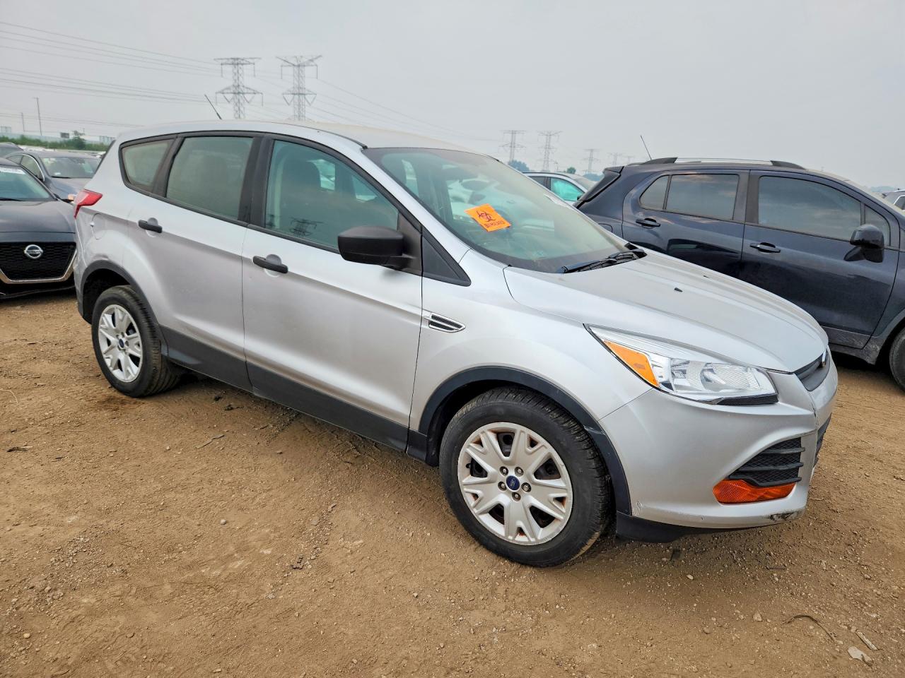 2014 Ford Escape S Silver vin: 1FMCU0F71EUA43568