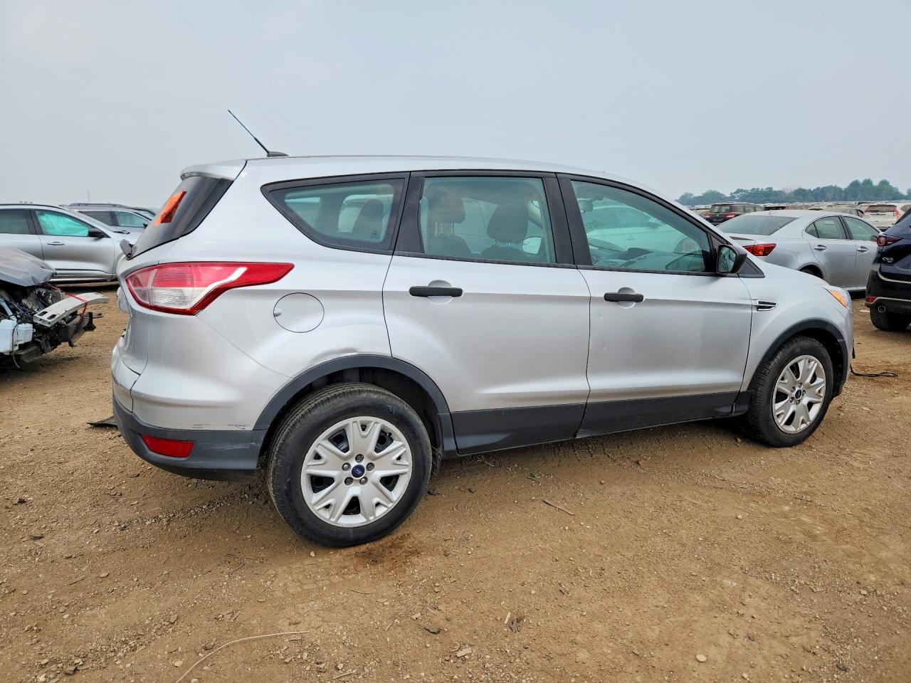 2014 Ford Escape S Silver vin: 1FMCU0F71EUA43568