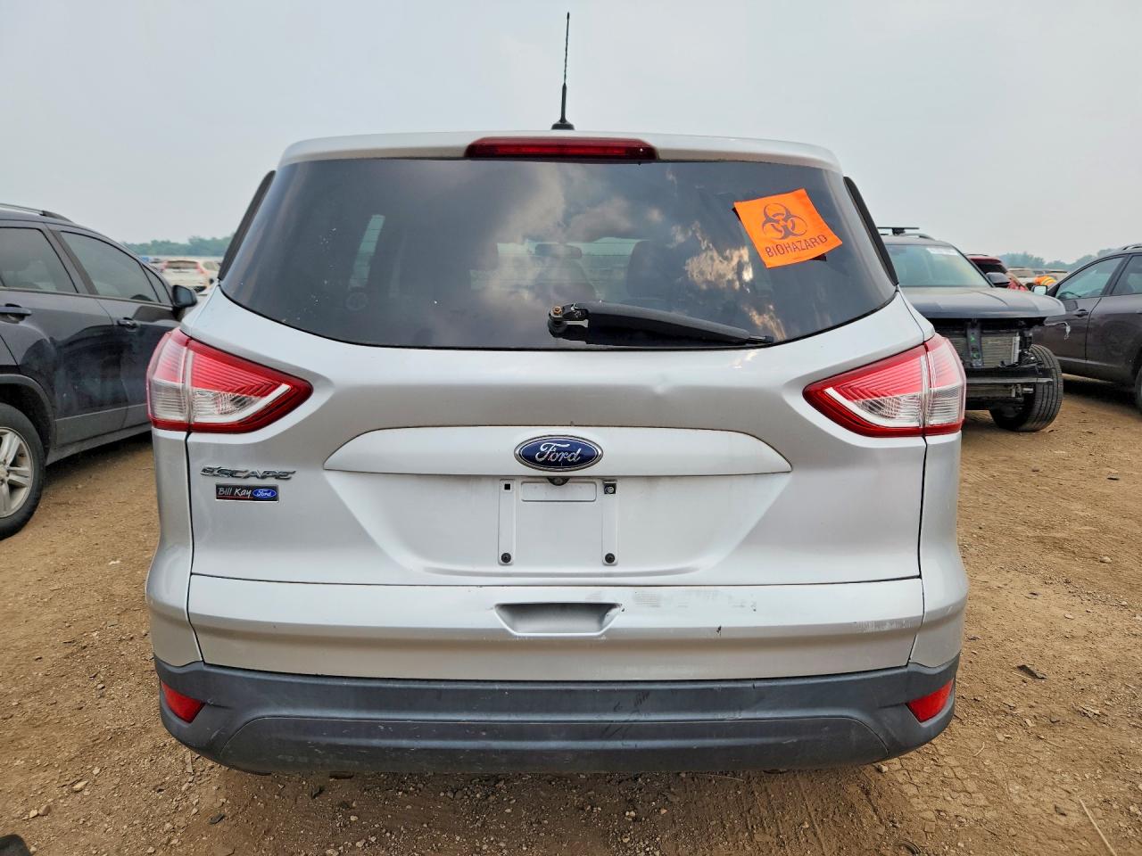 2014 Ford Escape S Silver vin: 1FMCU0F71EUA43568