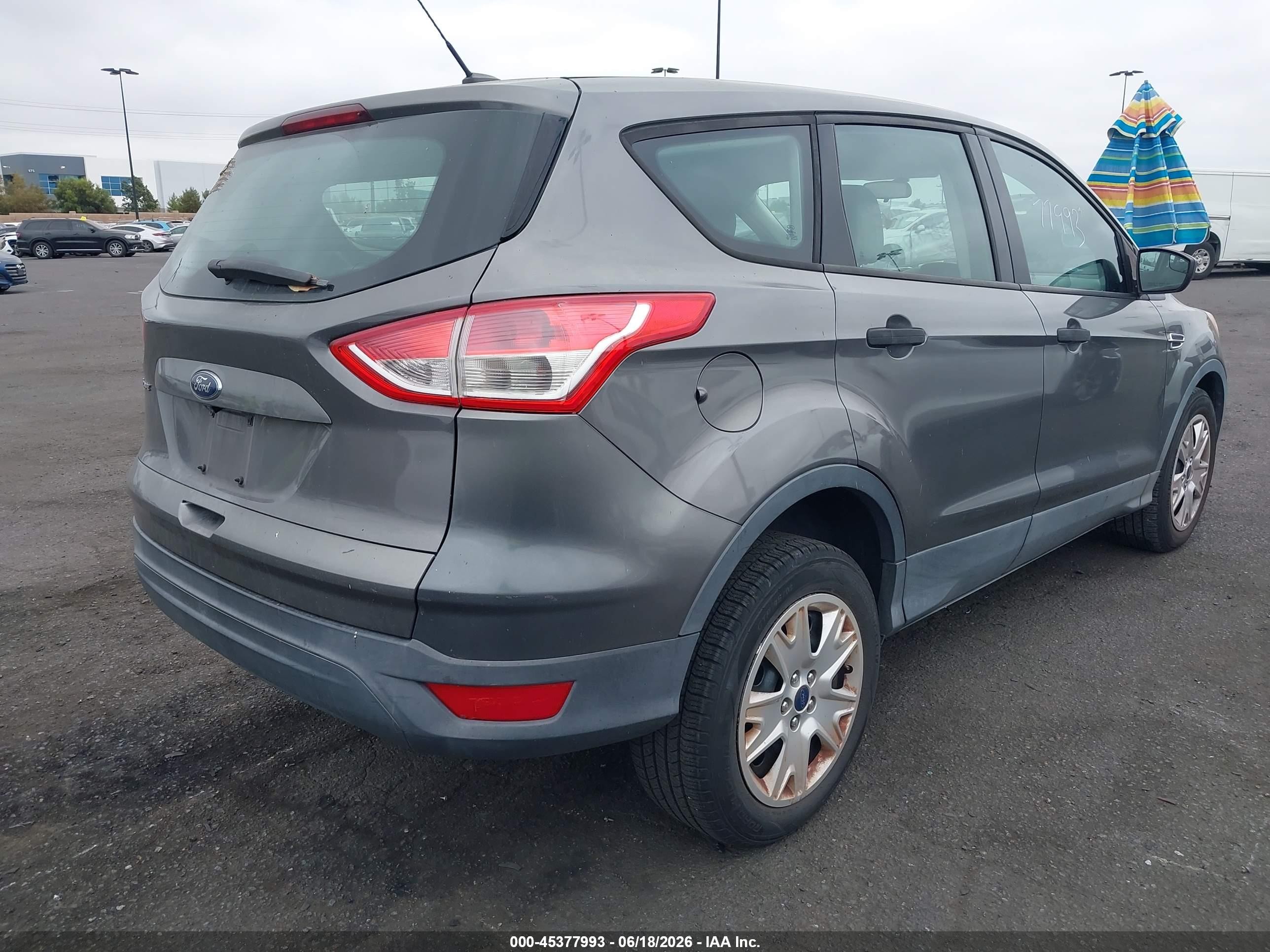 2014 Ford Escape S Gray vin: 1FMCU0F71EUA43733