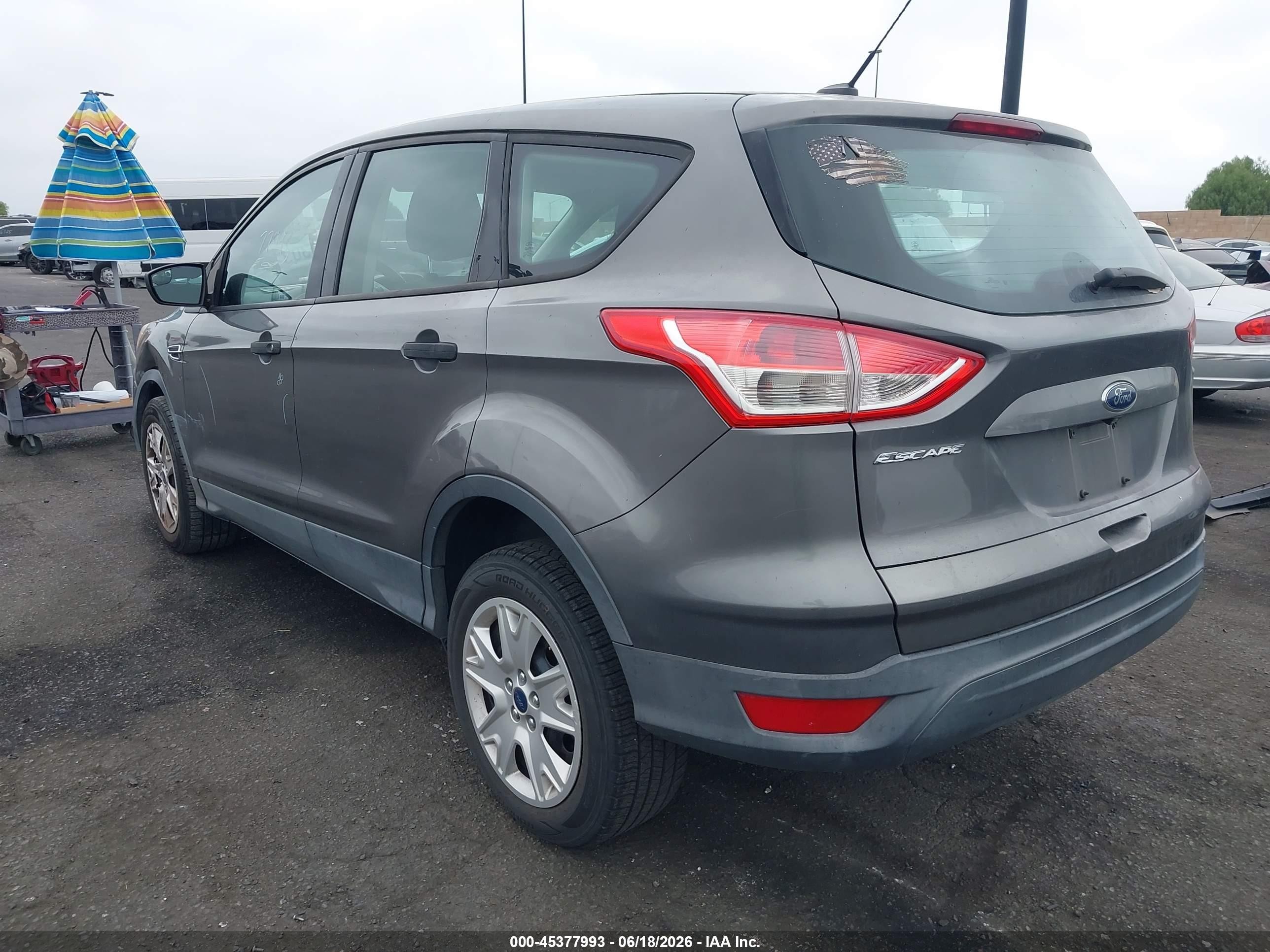 2014 Ford Escape S Gray vin: 1FMCU0F71EUA43733