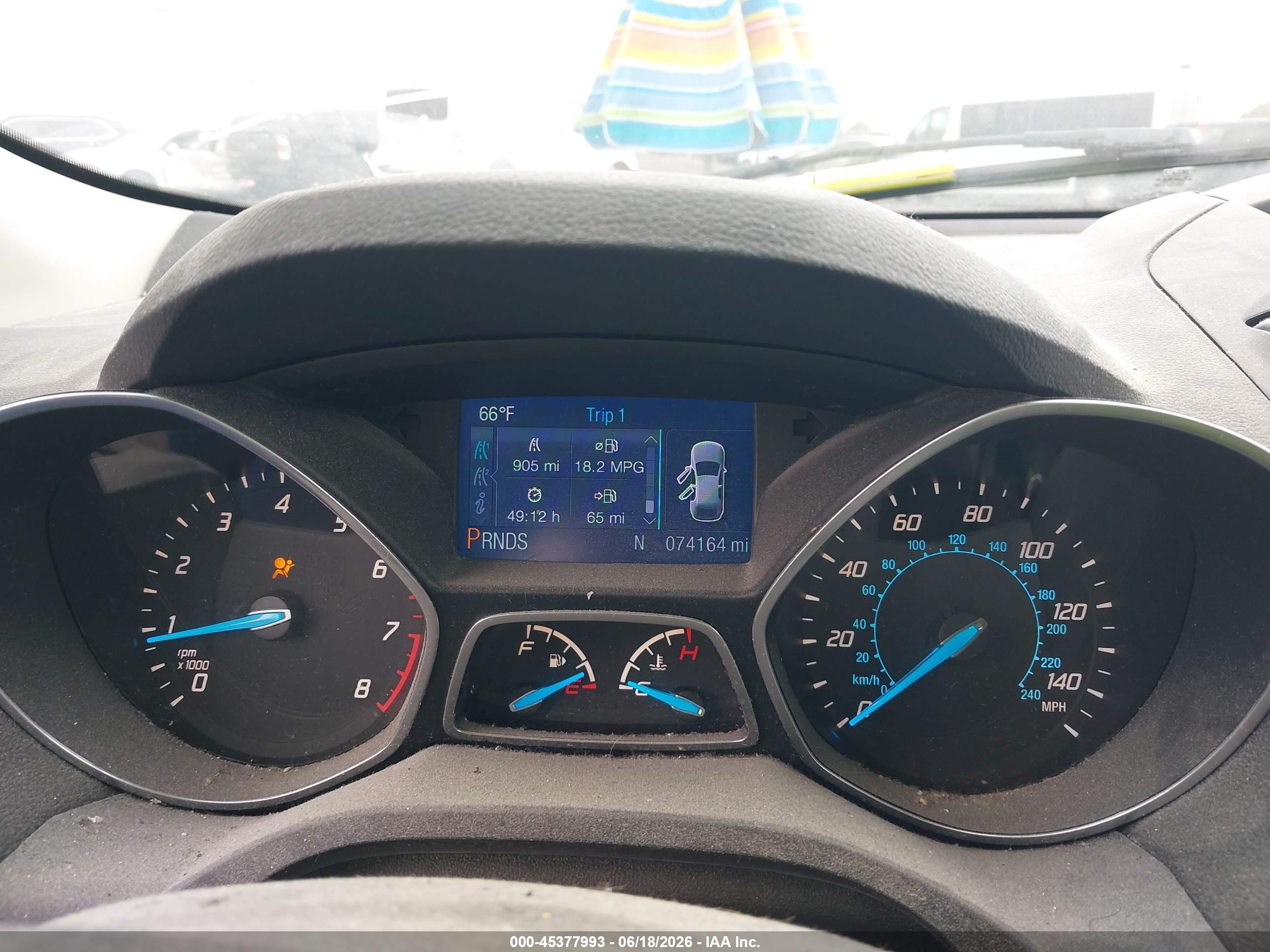 2014 Ford Escape S Gray vin: 1FMCU0F71EUA43733