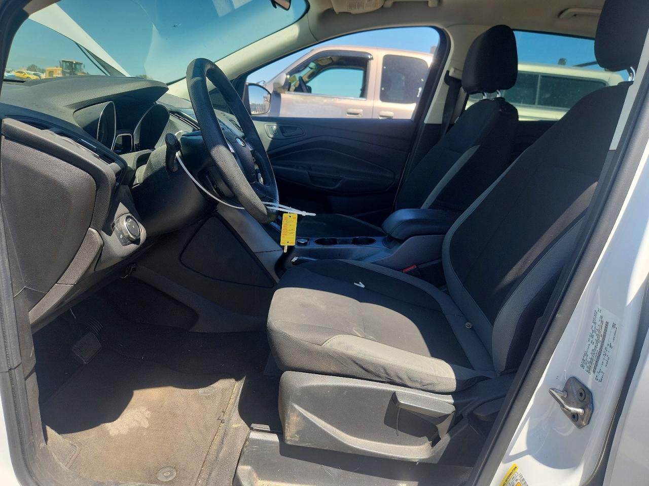 2014 Ford Escape S White vin: 1FMCU0F71EUA93810