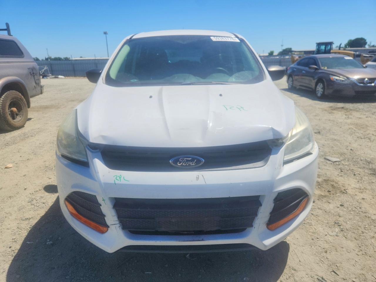 2014 Ford Escape S White vin: 1FMCU0F71EUA93810